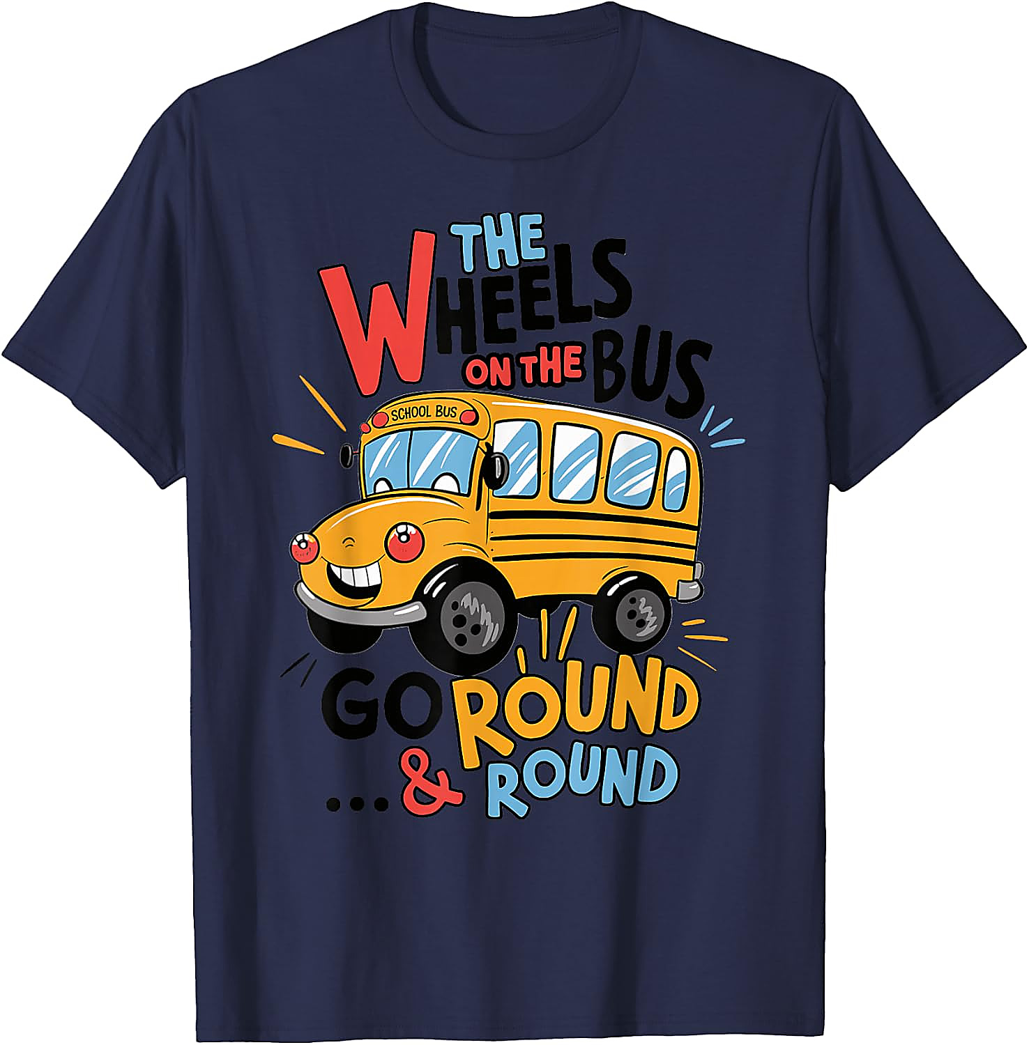 Wheels On The Bus T-Shirt | Funny Kids Back to School Tee