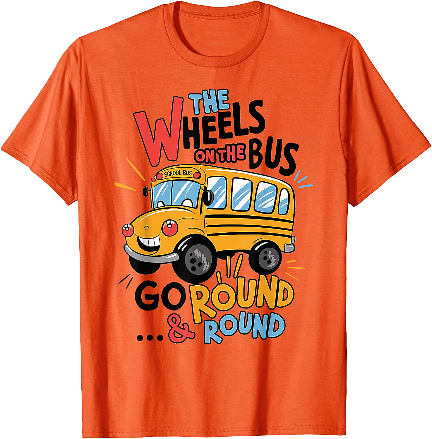 Wheels On The Bus T-Shirt | Funny Kids Back to School Tee