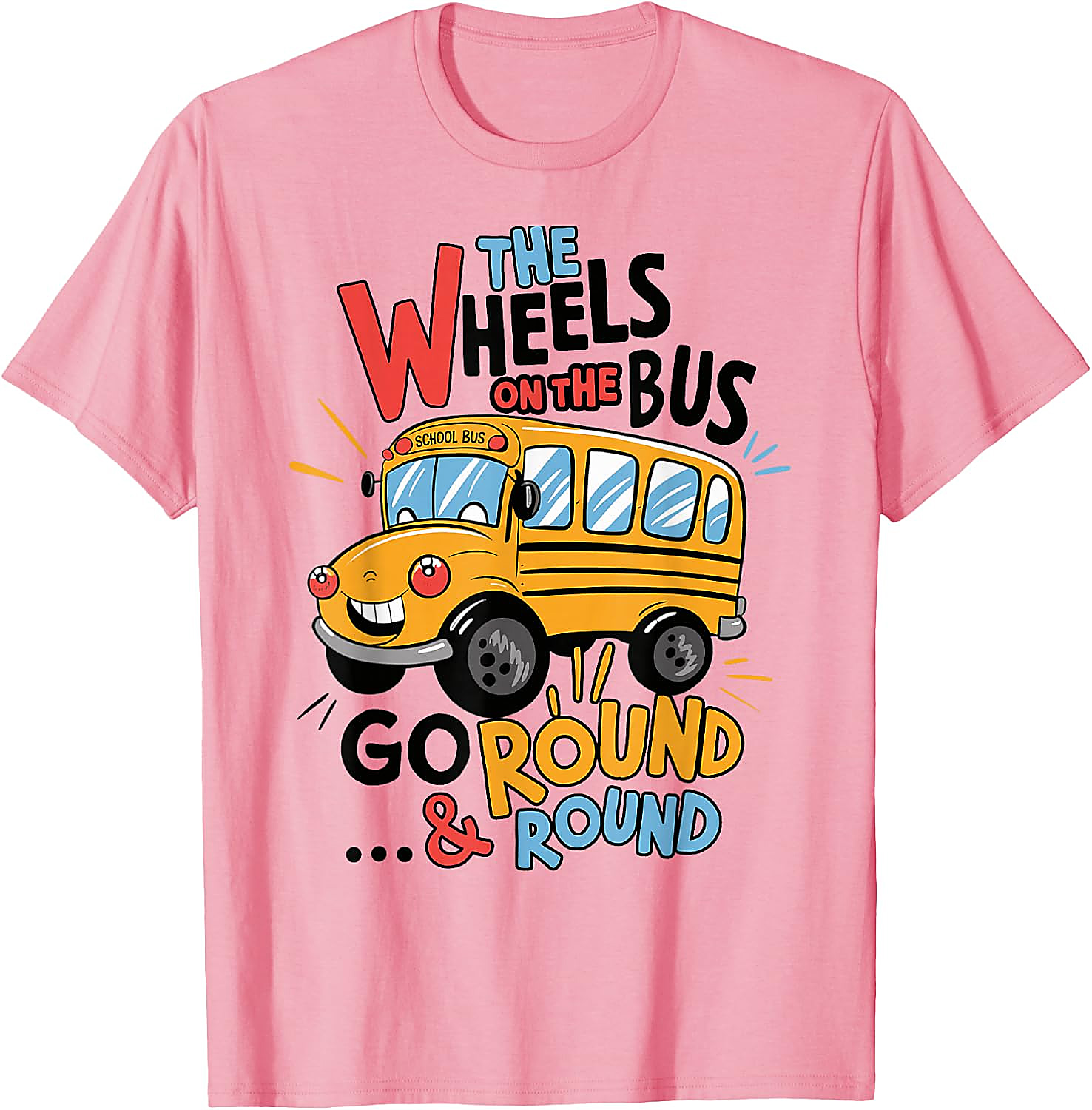 Wheels On The Bus T-Shirt | Funny Kids Back to School Tee