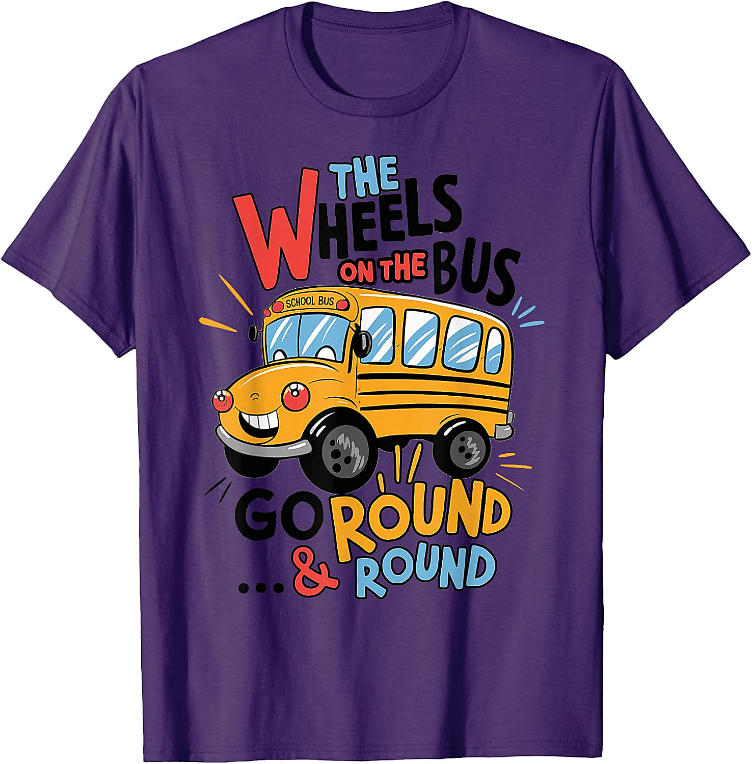 Wheels On The Bus T-Shirt | Funny Kids Back to School Tee
