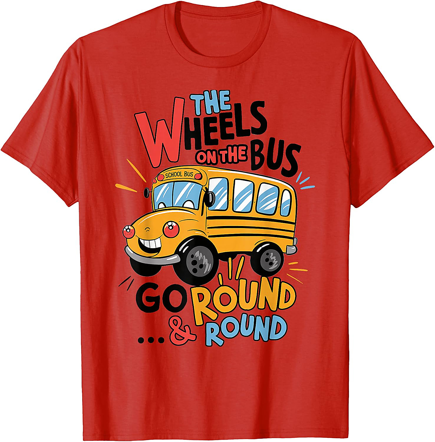 Wheels On The Bus T-Shirt | Funny Kids Back to School Tee