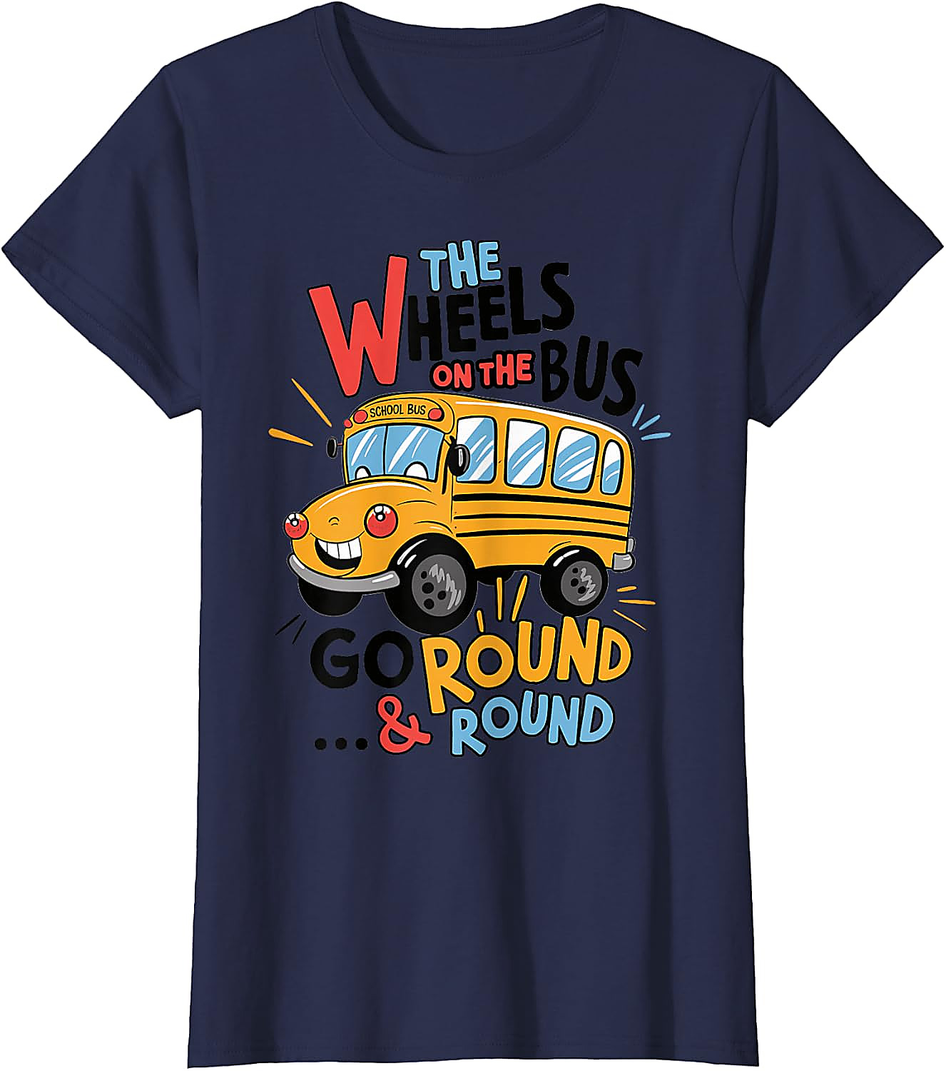 Wheels On The Bus T-Shirt | Funny Kids Back to School Tee
