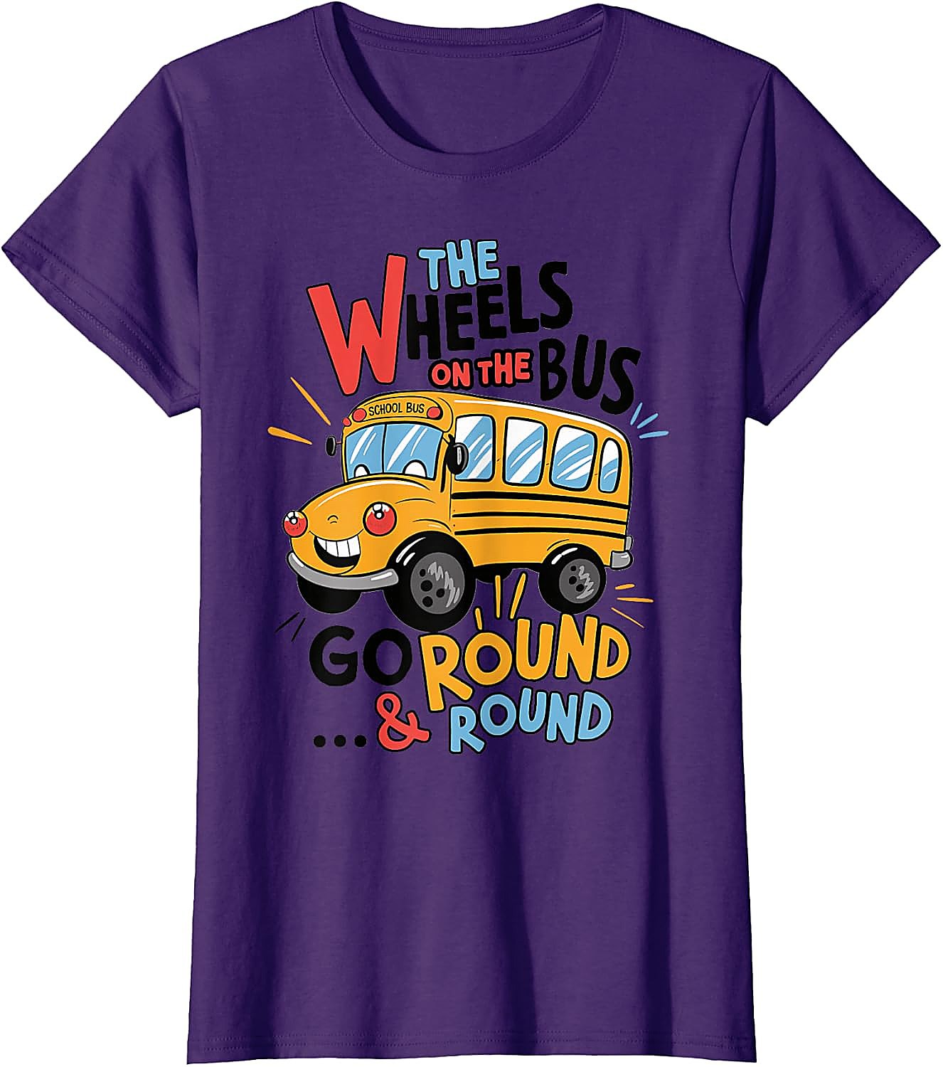 Wheels On The Bus T-Shirt | Funny Kids Back to School Tee