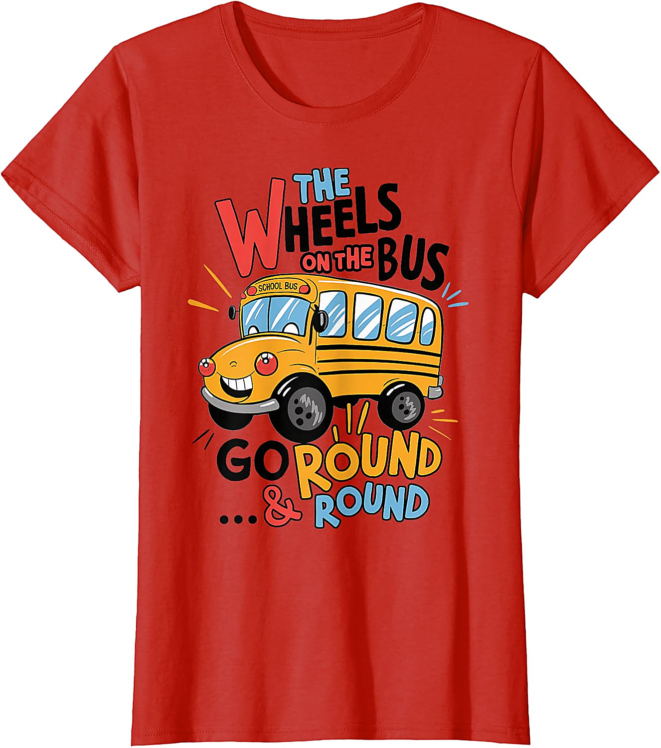 Wheels On The Bus T-Shirt | Funny Kids Back to School Tee