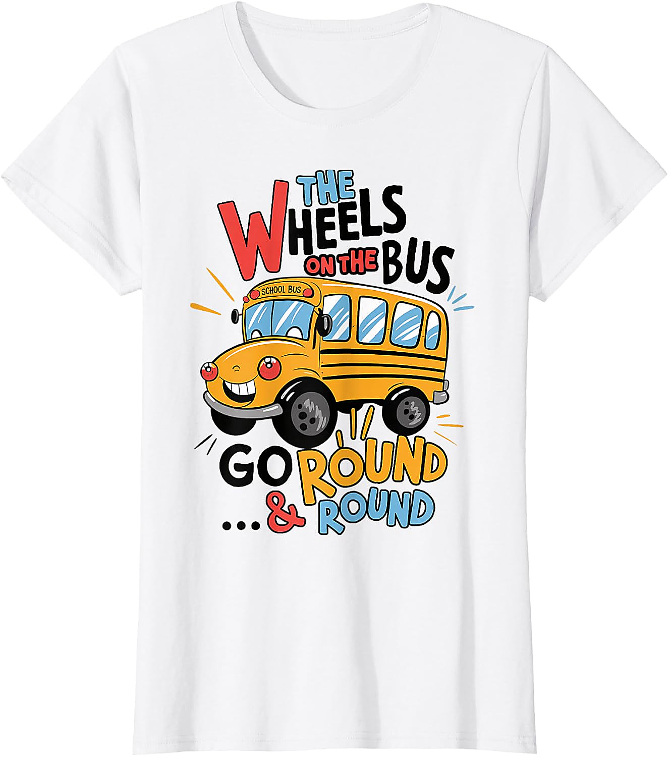 Wheels On The Bus T-Shirt | Funny Kids Back to School Tee