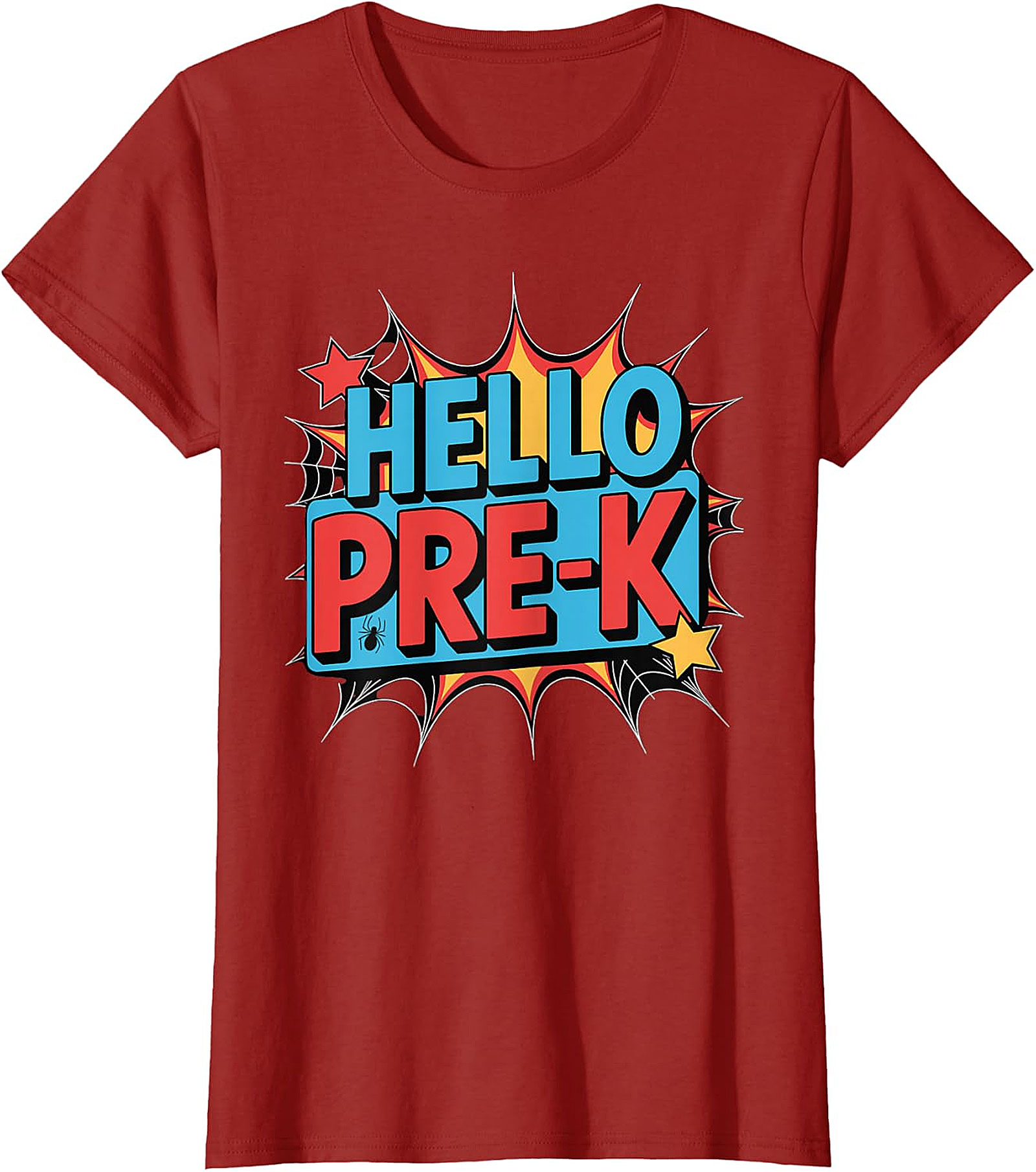 Hello Pre-K Comic Book T-Shirt | Back-to-School Apparel