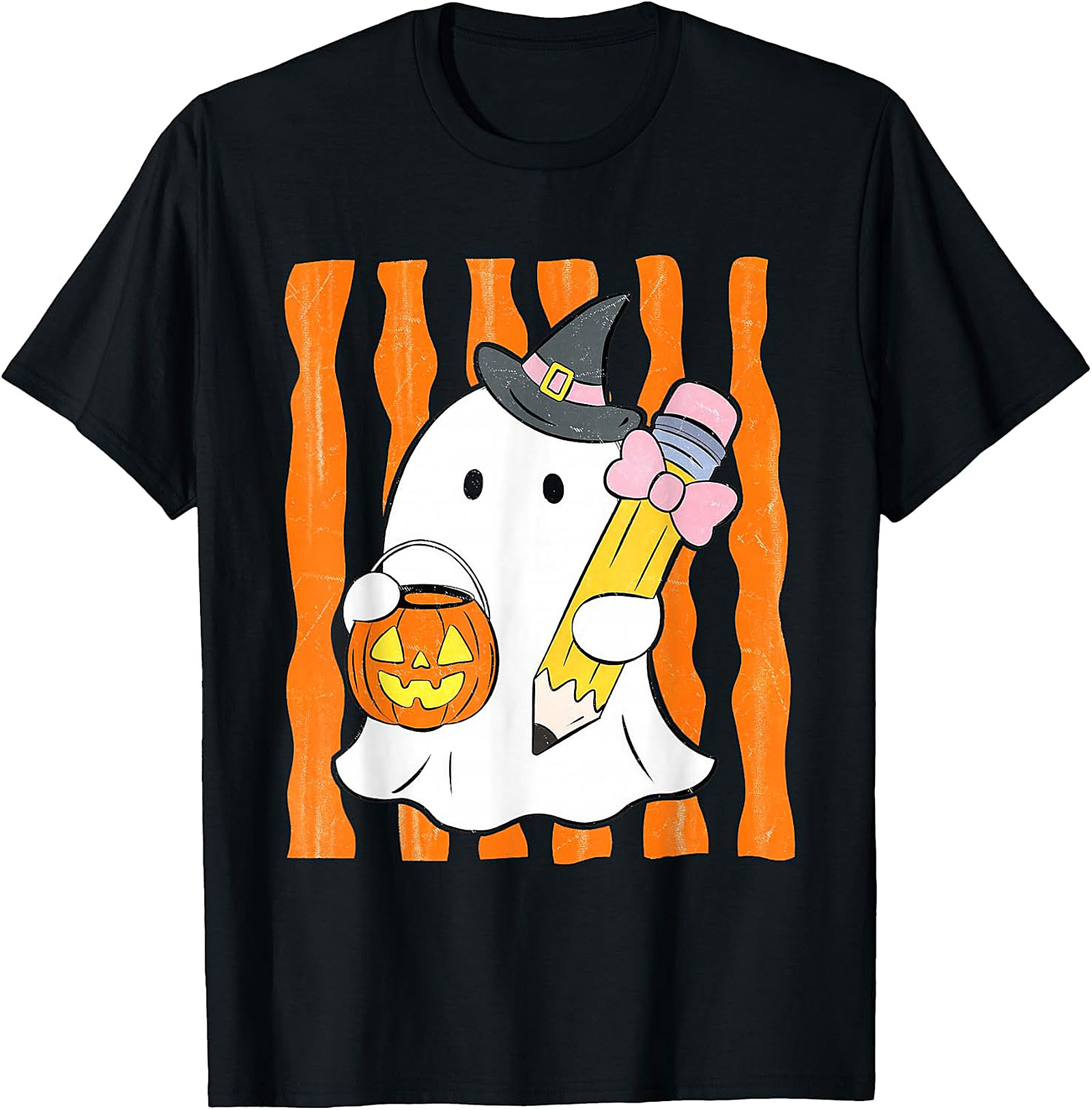 Whimsical Ghost Teacher Halloween T-Shirt | Spooky Cute Apparel