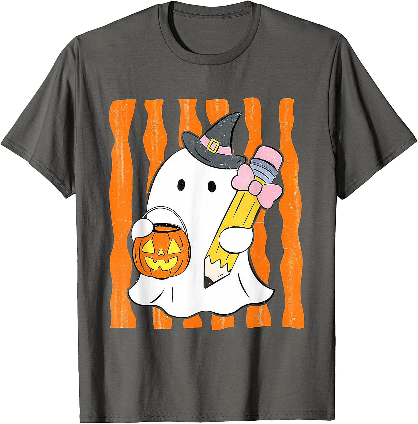 Whimsical Ghost Teacher Halloween T-Shirt | Spooky Cute Apparel