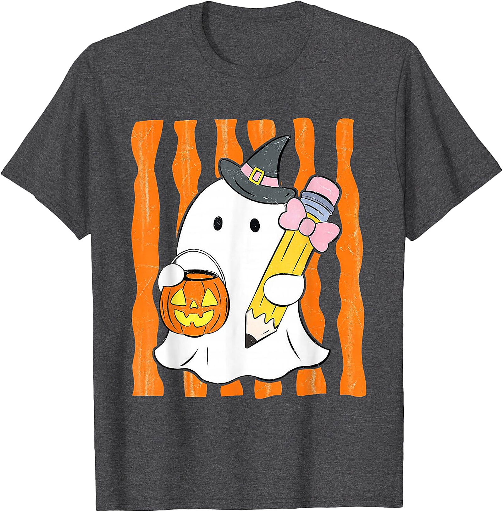 Whimsical Ghost Teacher Halloween T-Shirt | Spooky Cute Apparel