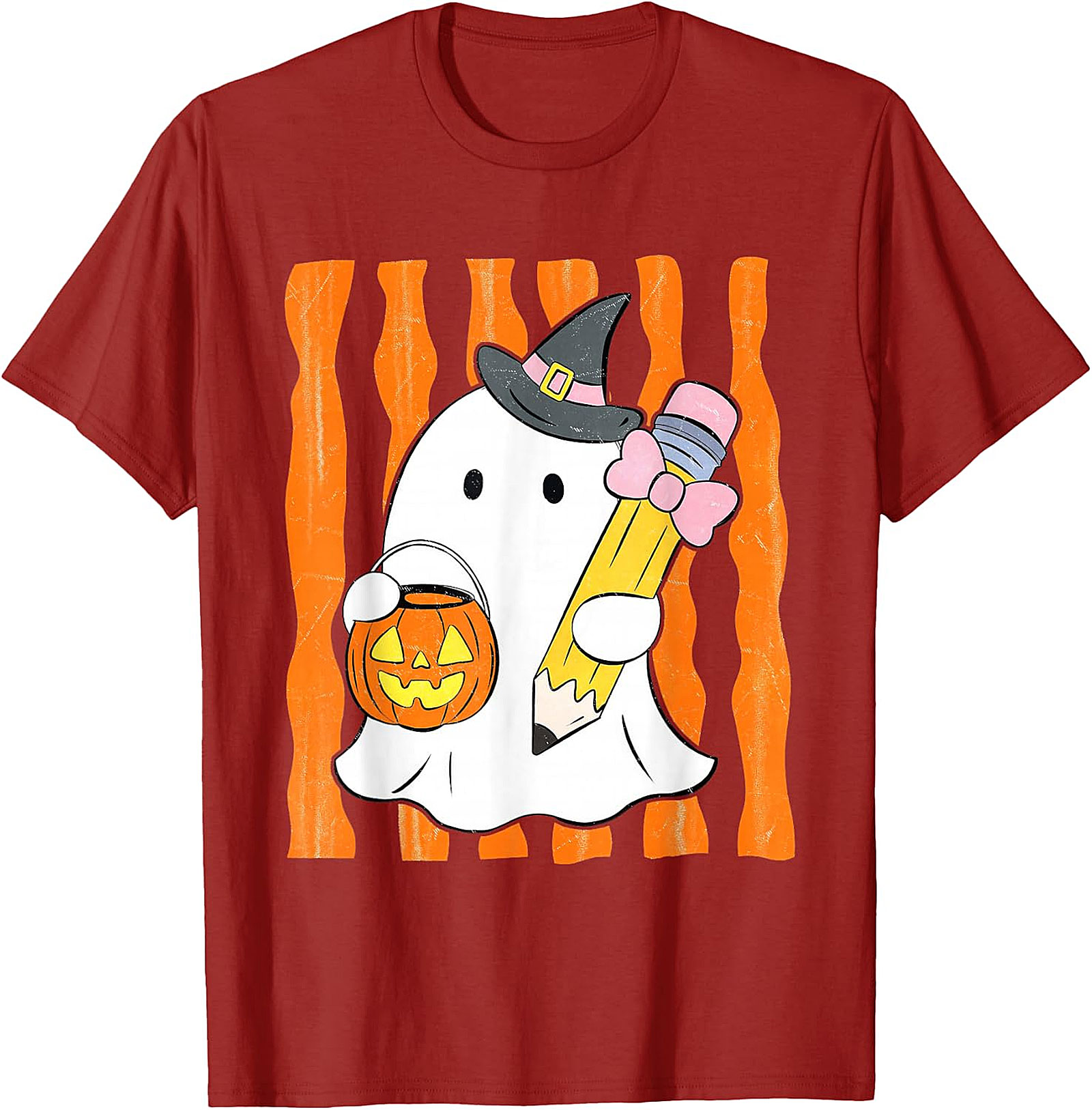 Whimsical Ghost Teacher Halloween T-Shirt | Spooky Cute Apparel
