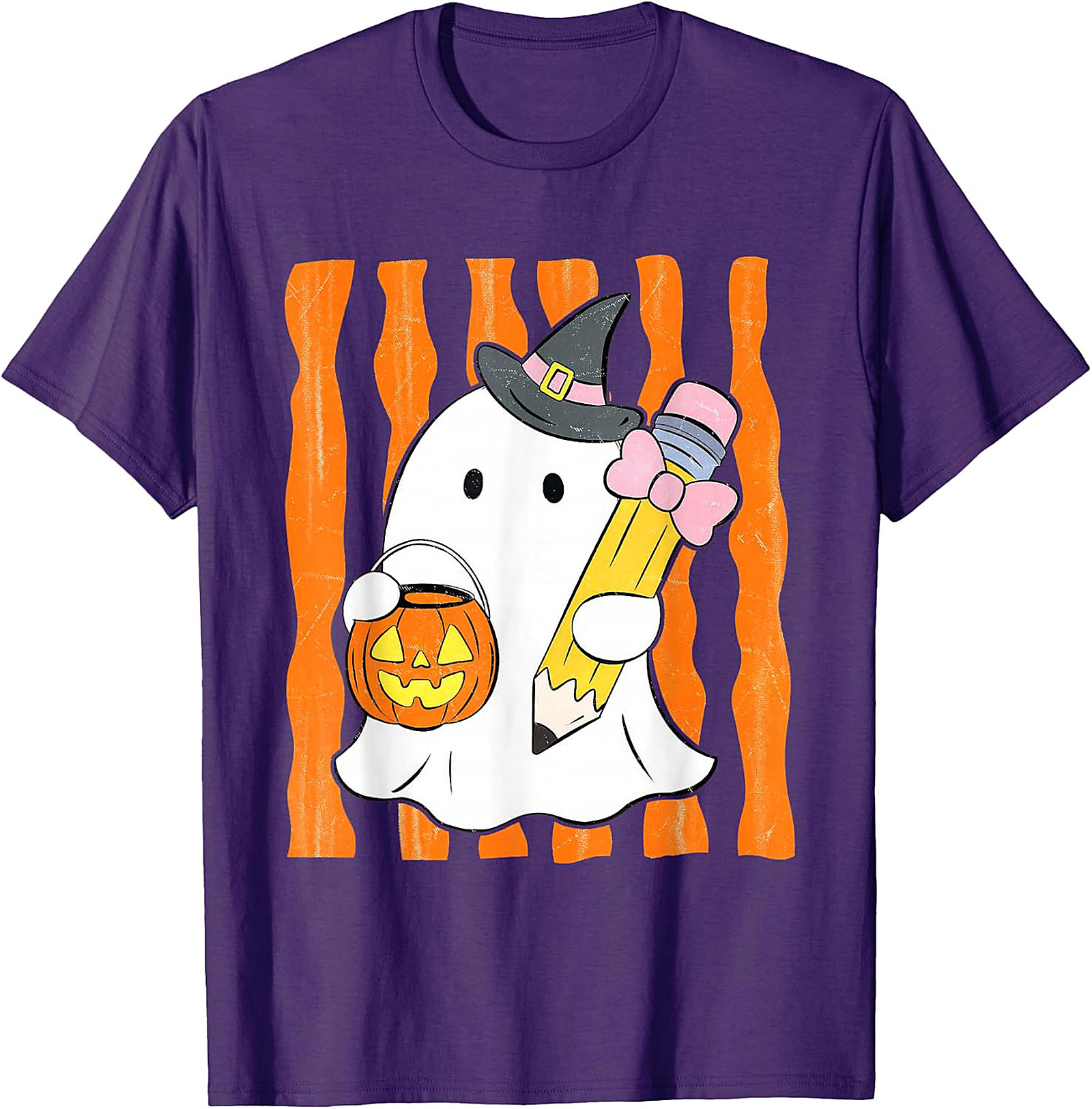 Whimsical Ghost Teacher Halloween T-Shirt | Spooky Cute Apparel