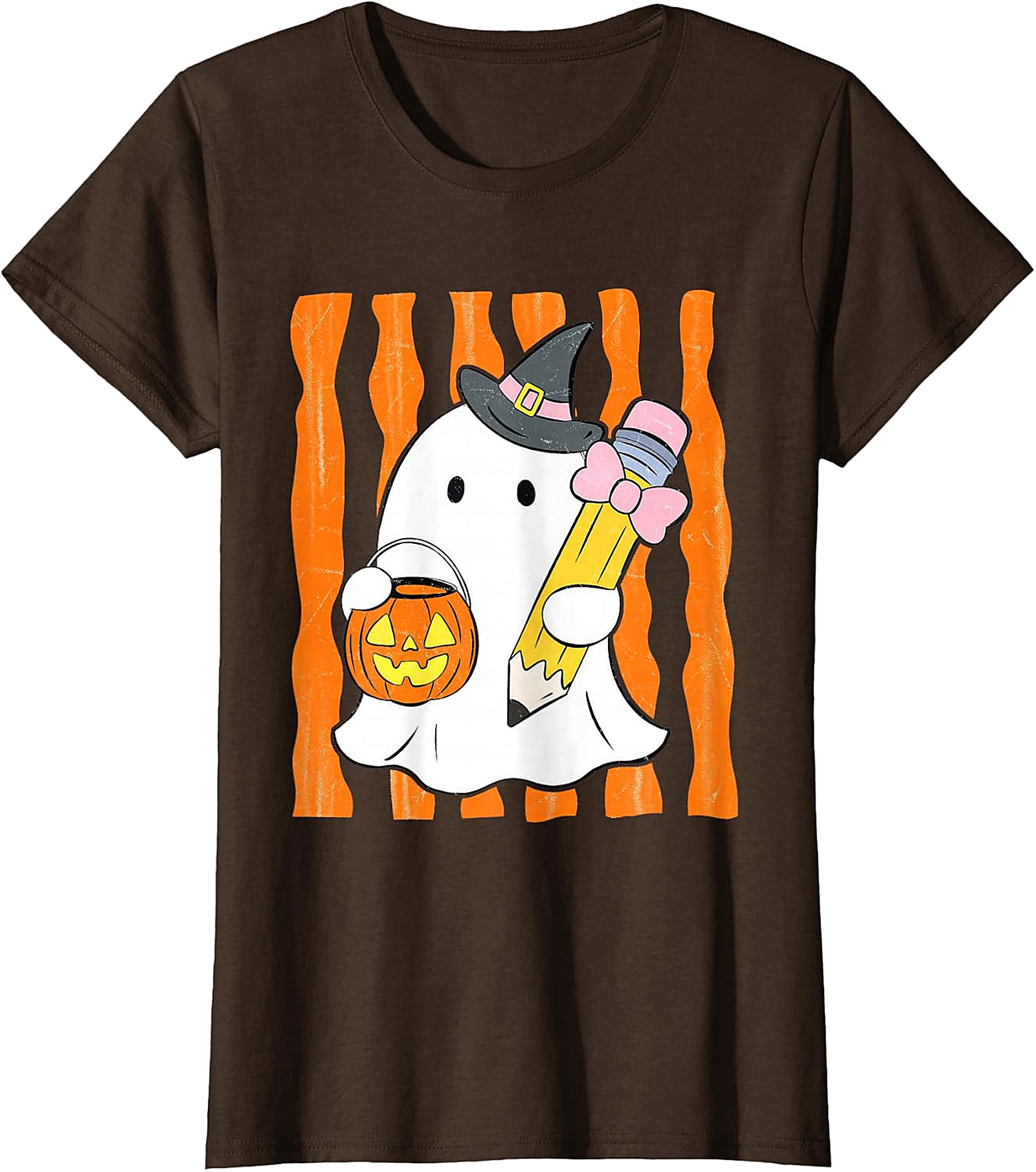 Whimsical Ghost Teacher Halloween T-Shirt | Spooky Cute Apparel