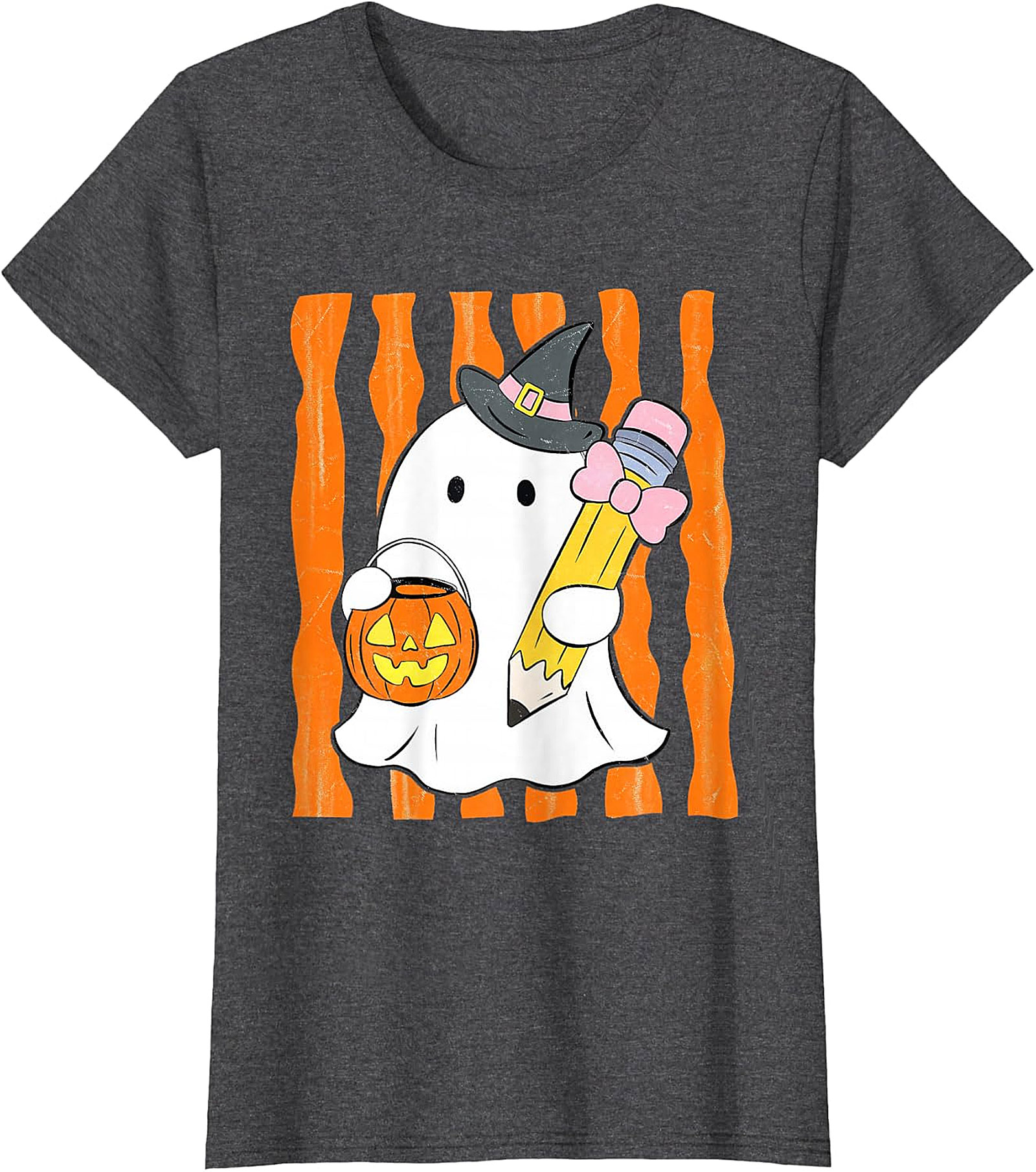 Whimsical Ghost Teacher Halloween T-Shirt | Spooky Cute Apparel