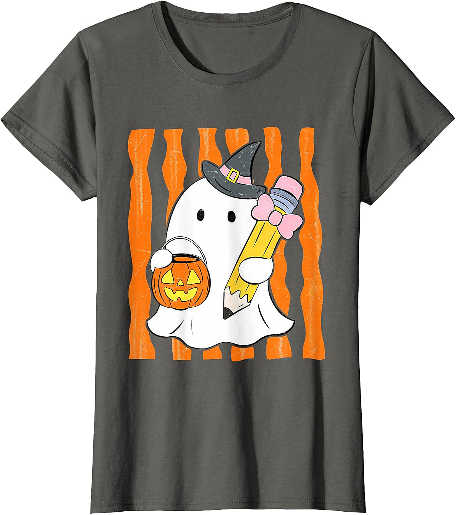 Whimsical Ghost Teacher Halloween T-Shirt | Spooky Cute Apparel