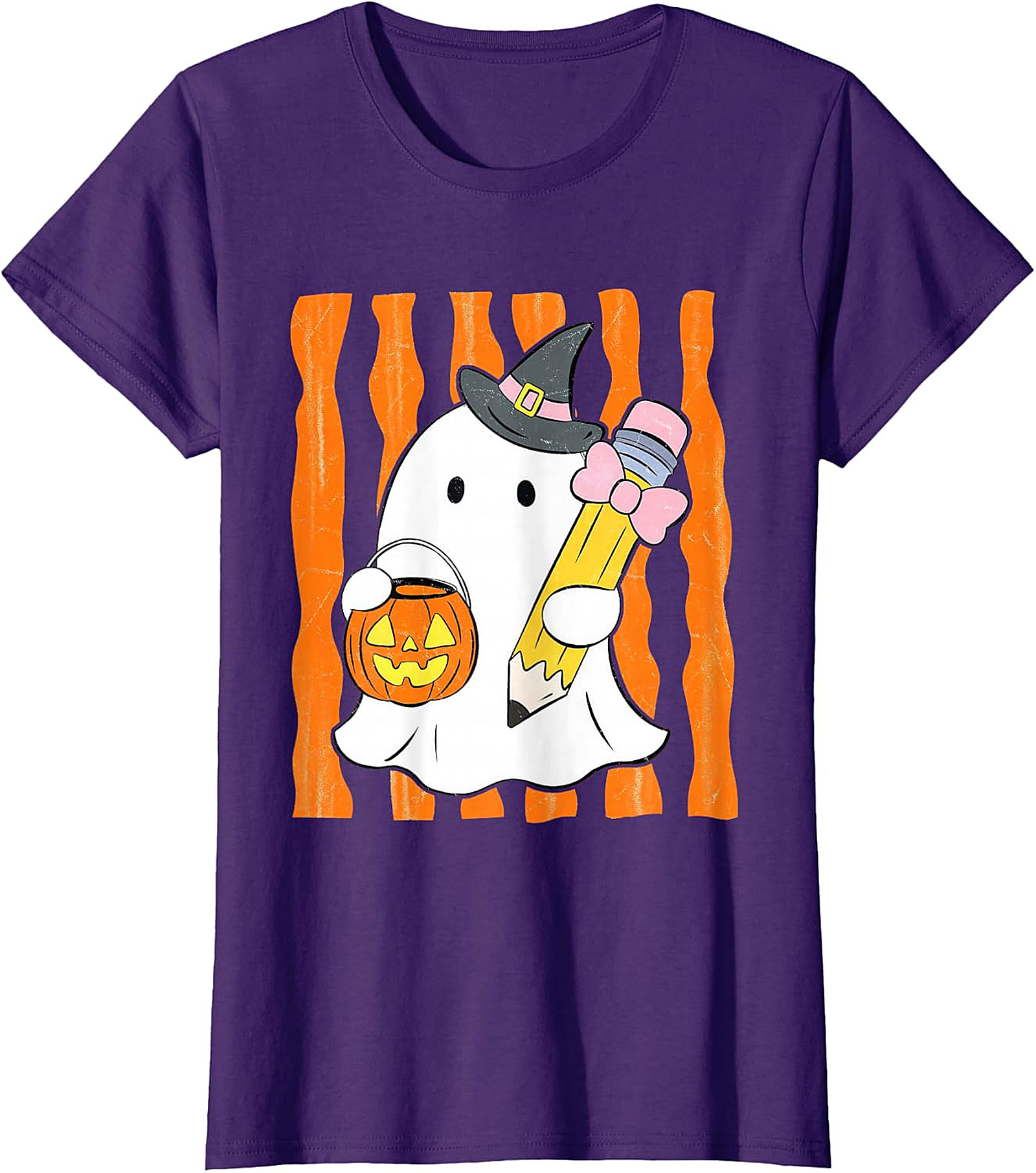Whimsical Ghost Teacher Halloween T-Shirt | Spooky Cute Apparel