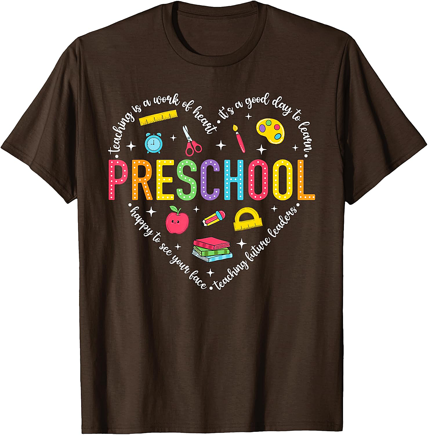  Preschool Teacher Pre-K Heart Tee - First Day Gift