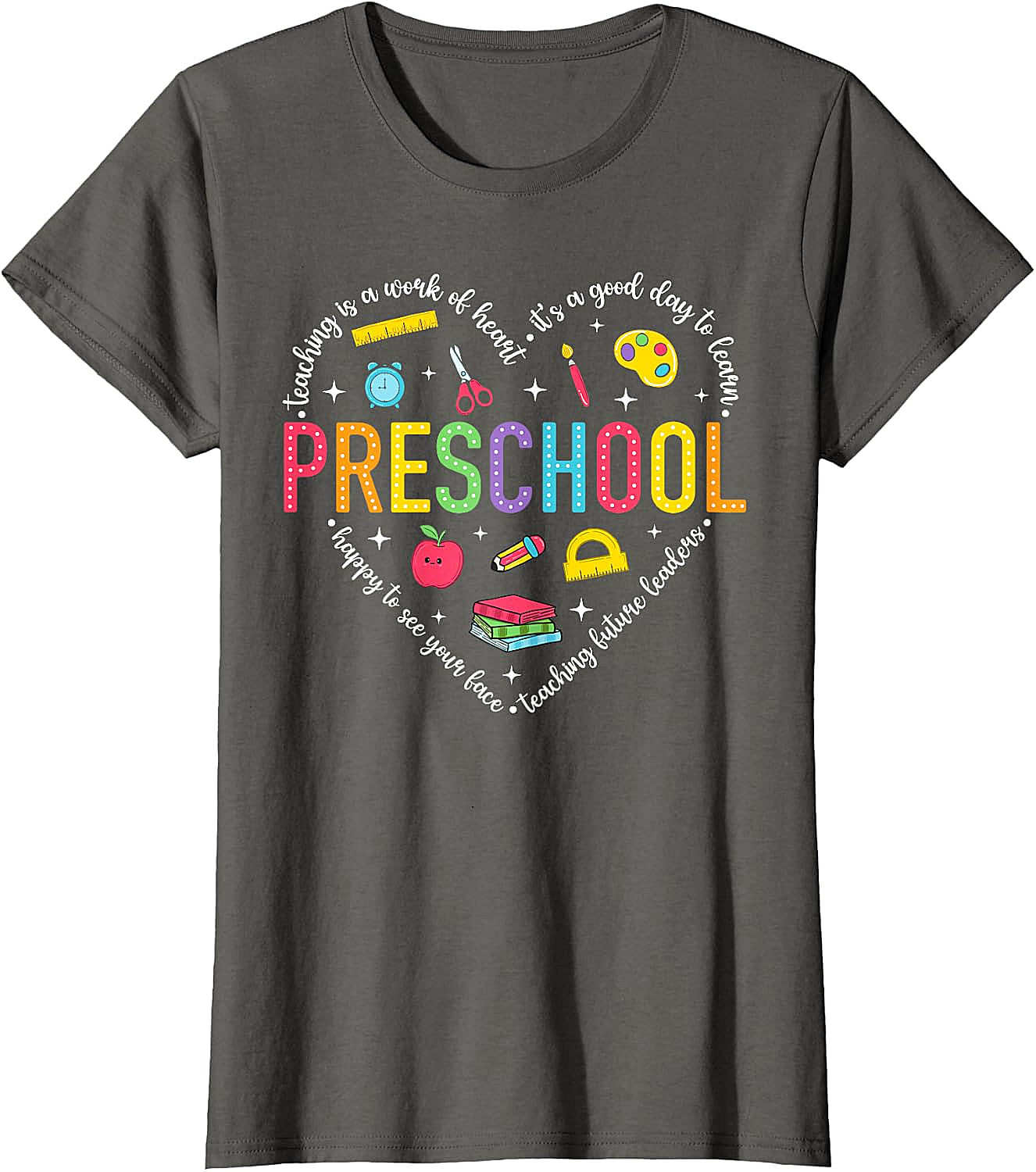  Preschool Teacher Pre-K Heart Tee - First Day Gift