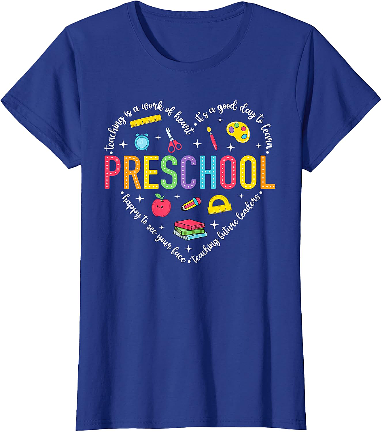  Preschool Teacher Pre-K Heart Tee - First Day Gift