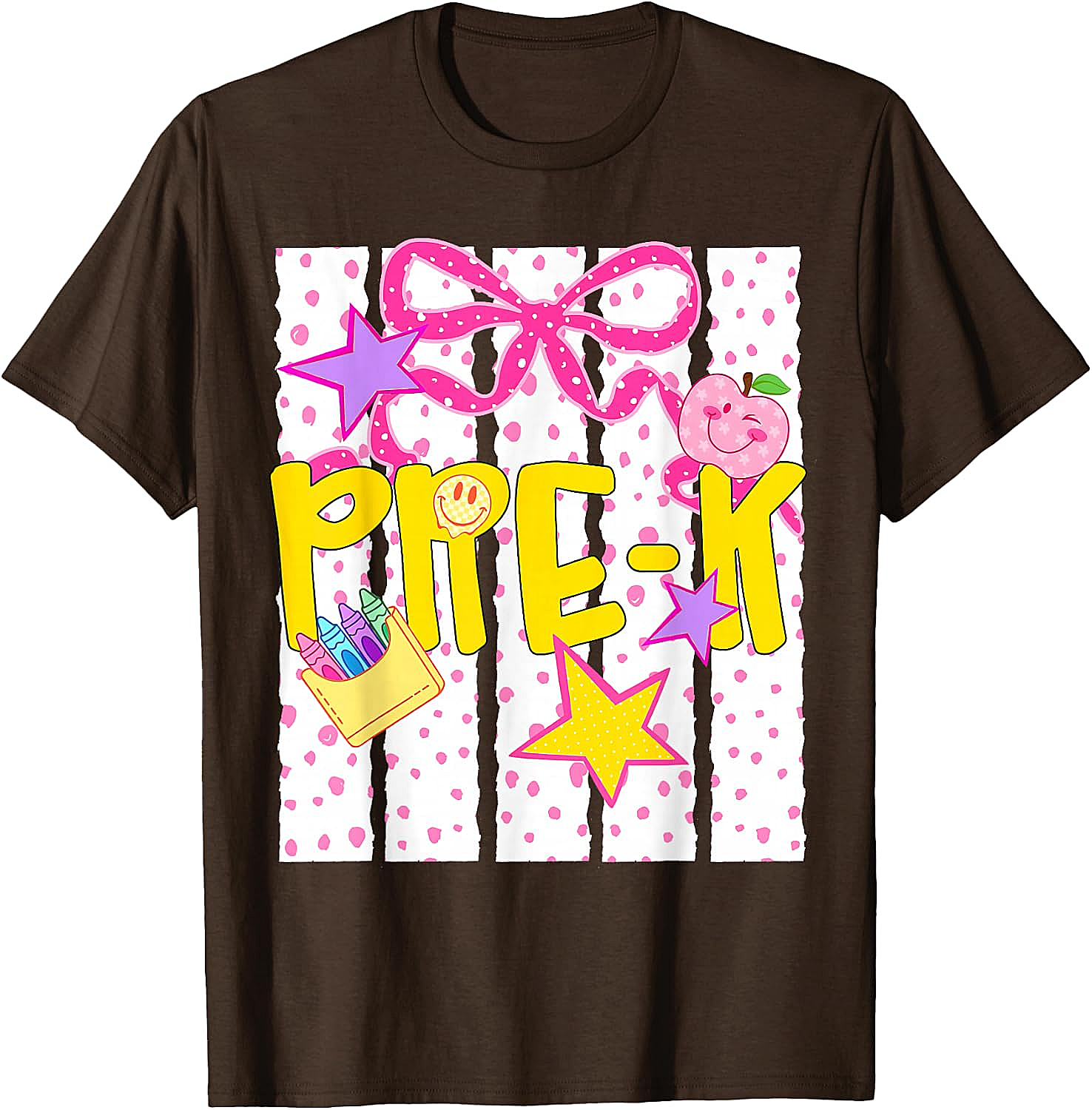  Pre-K Cute Coquette Bow T-Shirt - Back to School Girl Tee