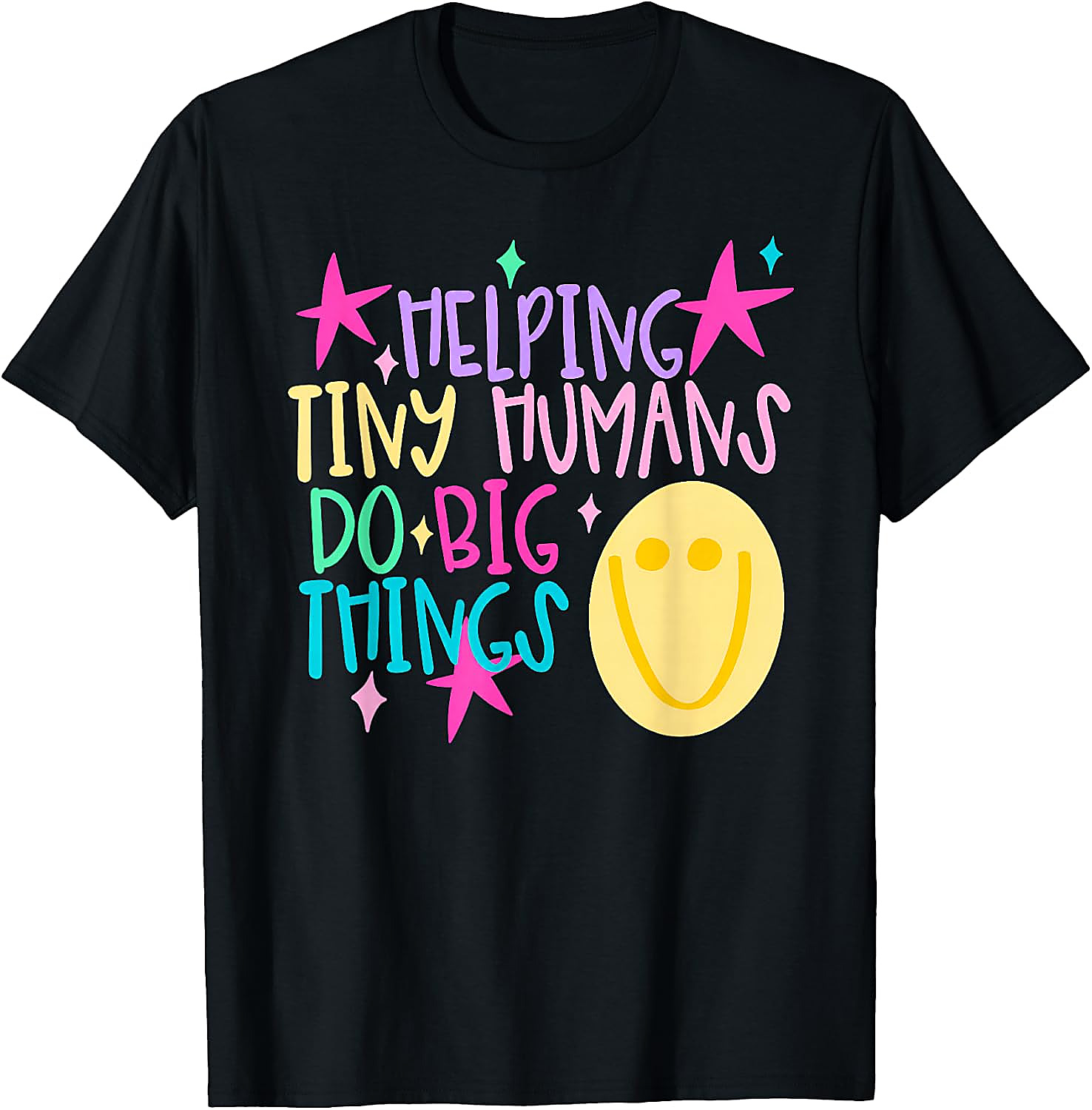Helping Tiny Humans T-Shirt | Cute Teacher Graphic Tee