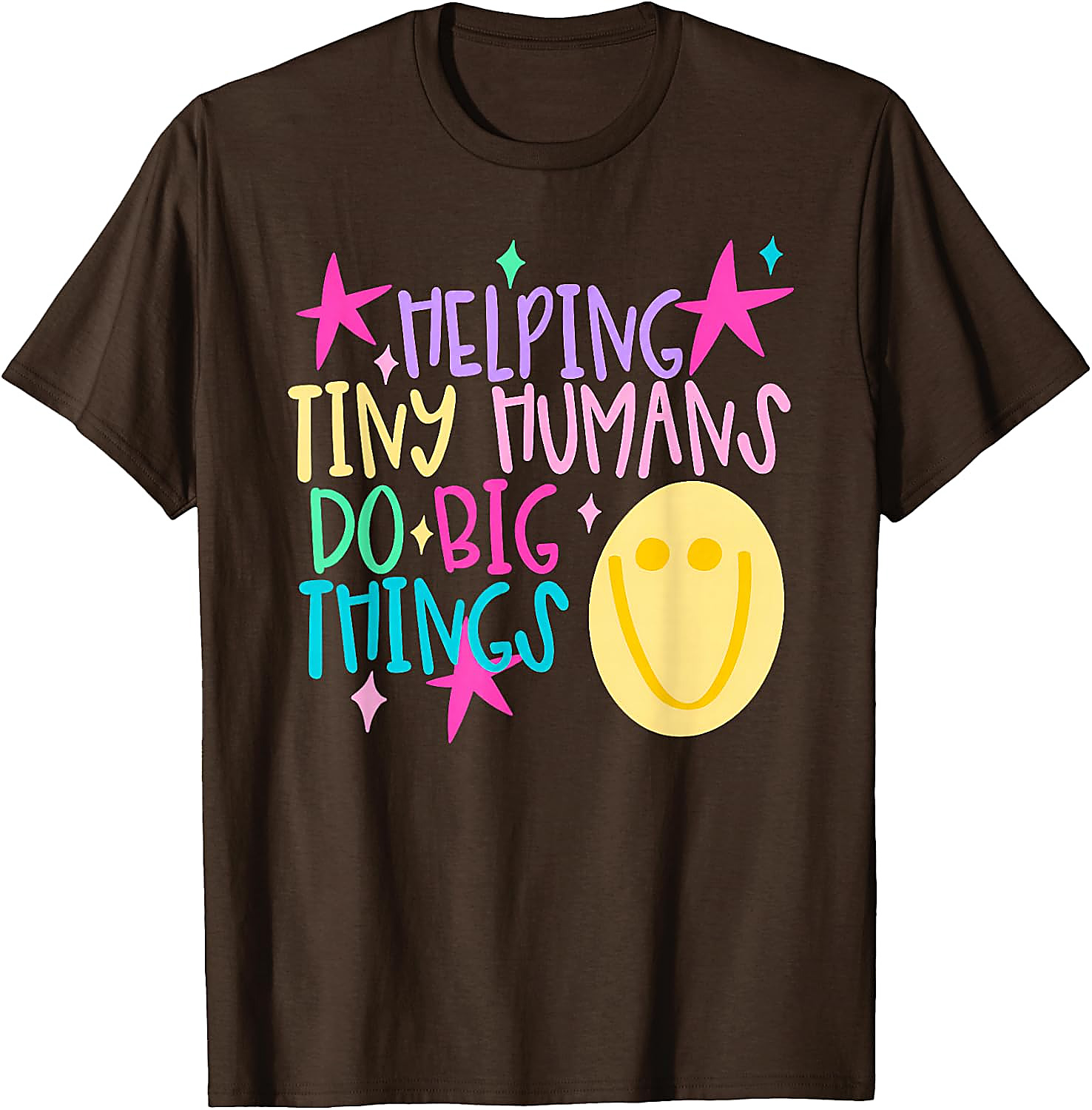 Helping Tiny Humans T-Shirt | Cute Teacher Graphic Tee