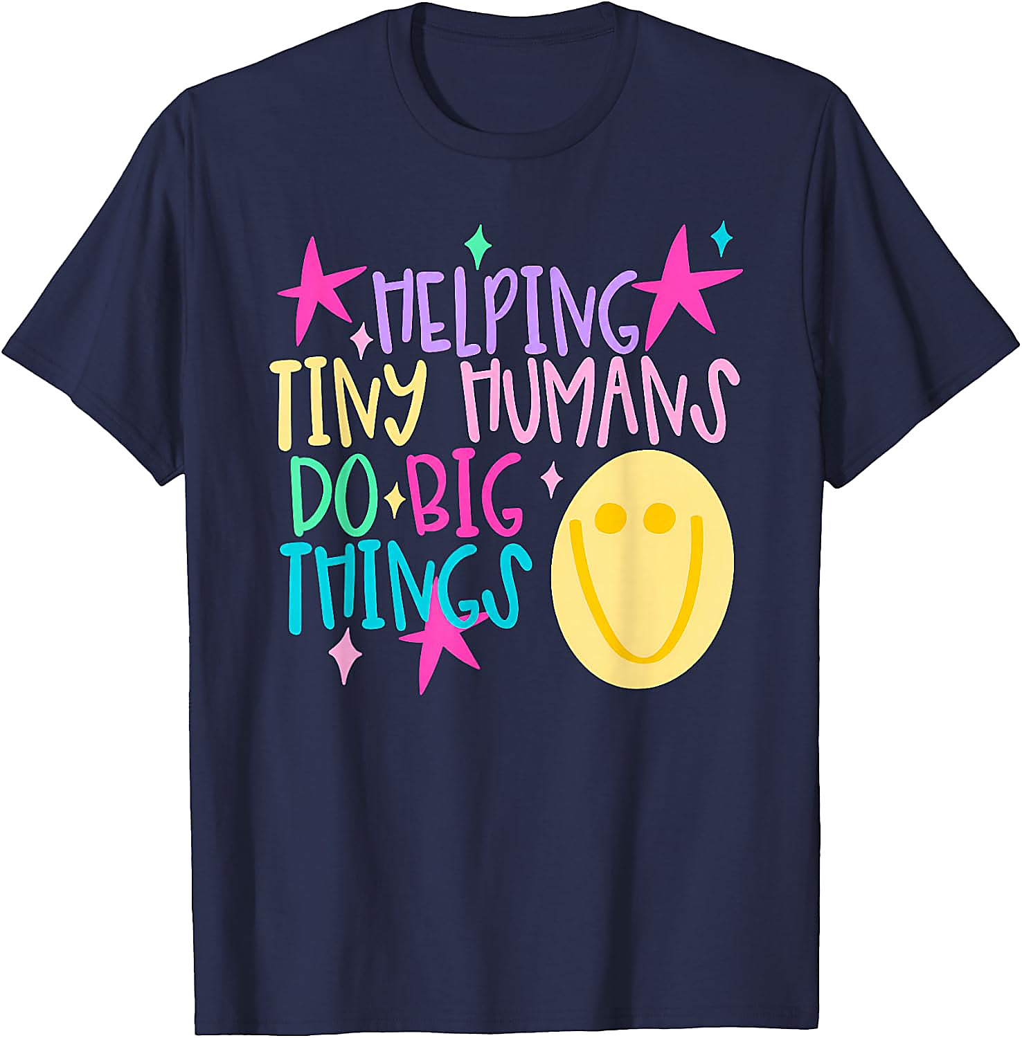 Helping Tiny Humans T-Shirt | Cute Teacher Graphic Tee