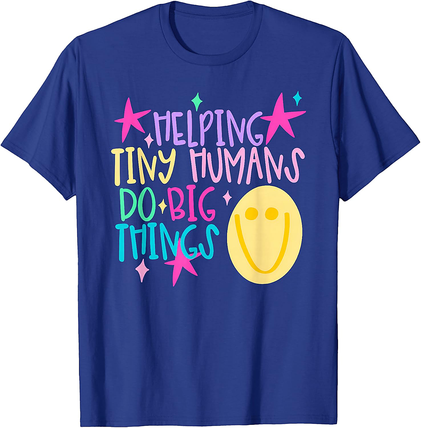 Helping Tiny Humans T-Shirt | Cute Teacher Graphic Tee