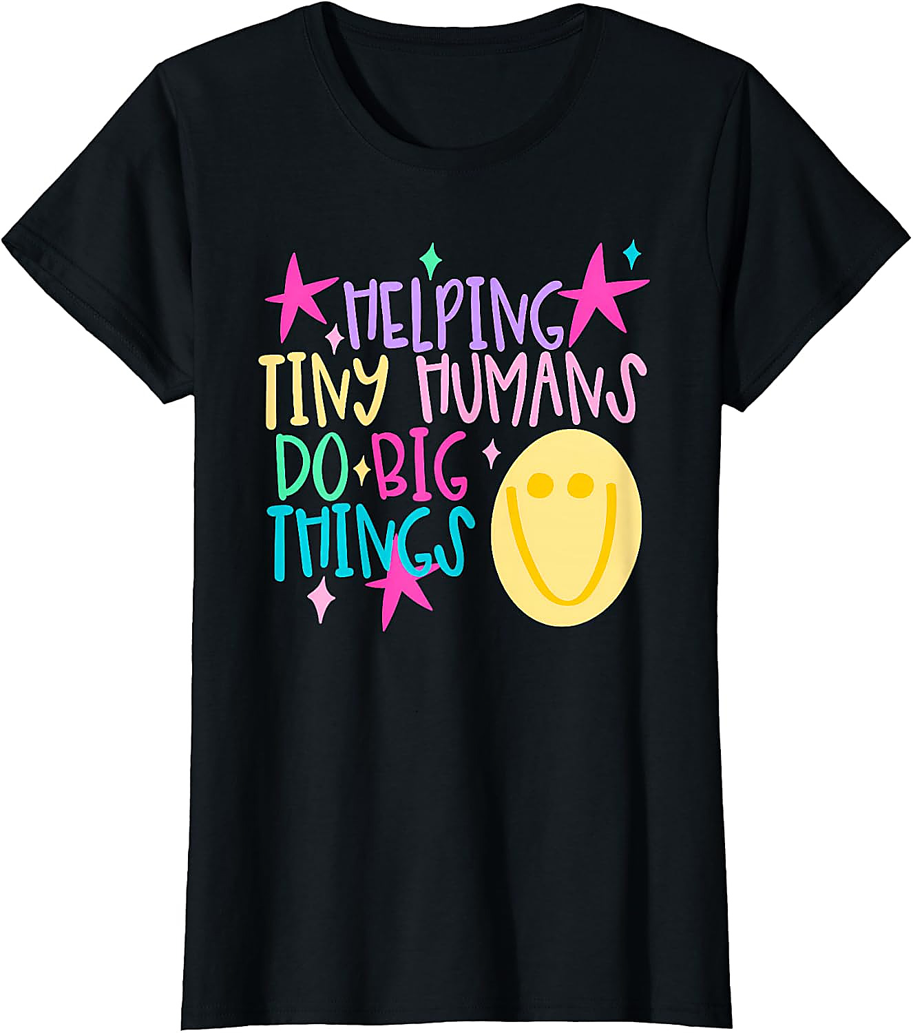 Helping Tiny Humans T-Shirt | Cute Teacher Graphic Tee