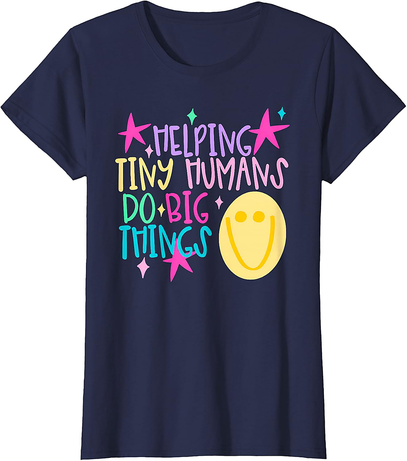 Helping Tiny Humans T-Shirt | Cute Teacher Graphic Tee