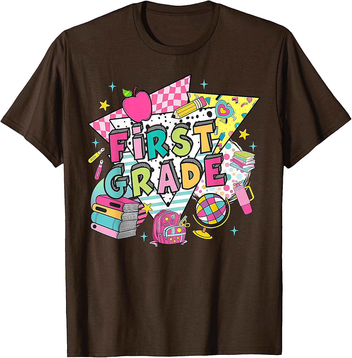 First Grade Retro 90s Back to School T-Shirt