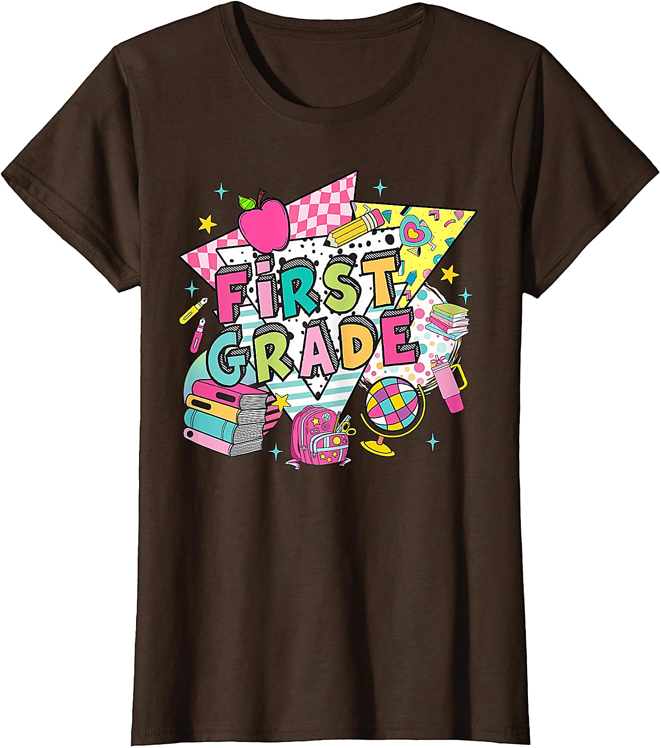 First Grade Retro 90s Back to School T-Shirt