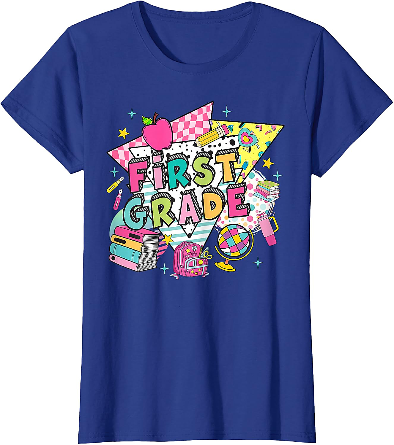 First Grade Retro 90s Back to School T-Shirt