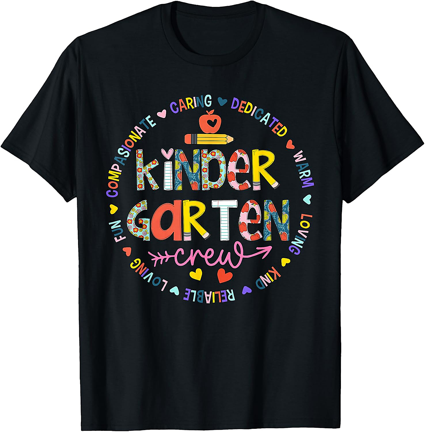 Kindergarten Crew Teacher T-Shirt | Back to School Tee