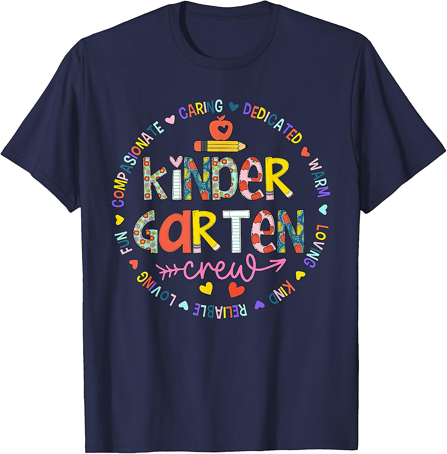 Kindergarten Crew Teacher T-Shirt | Back to School Tee
