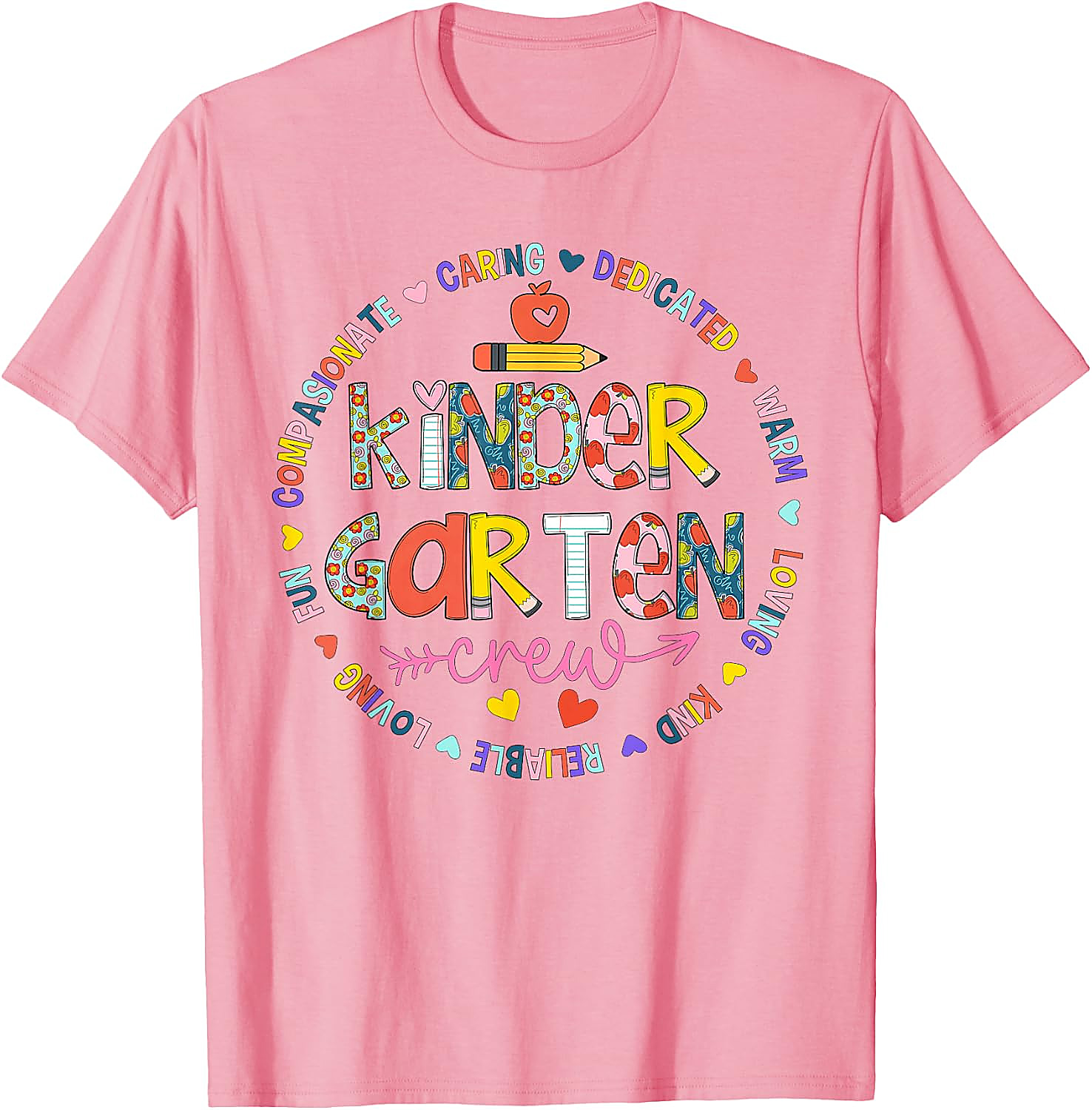 Kindergarten Crew Teacher T-Shirt | Back to School Tee