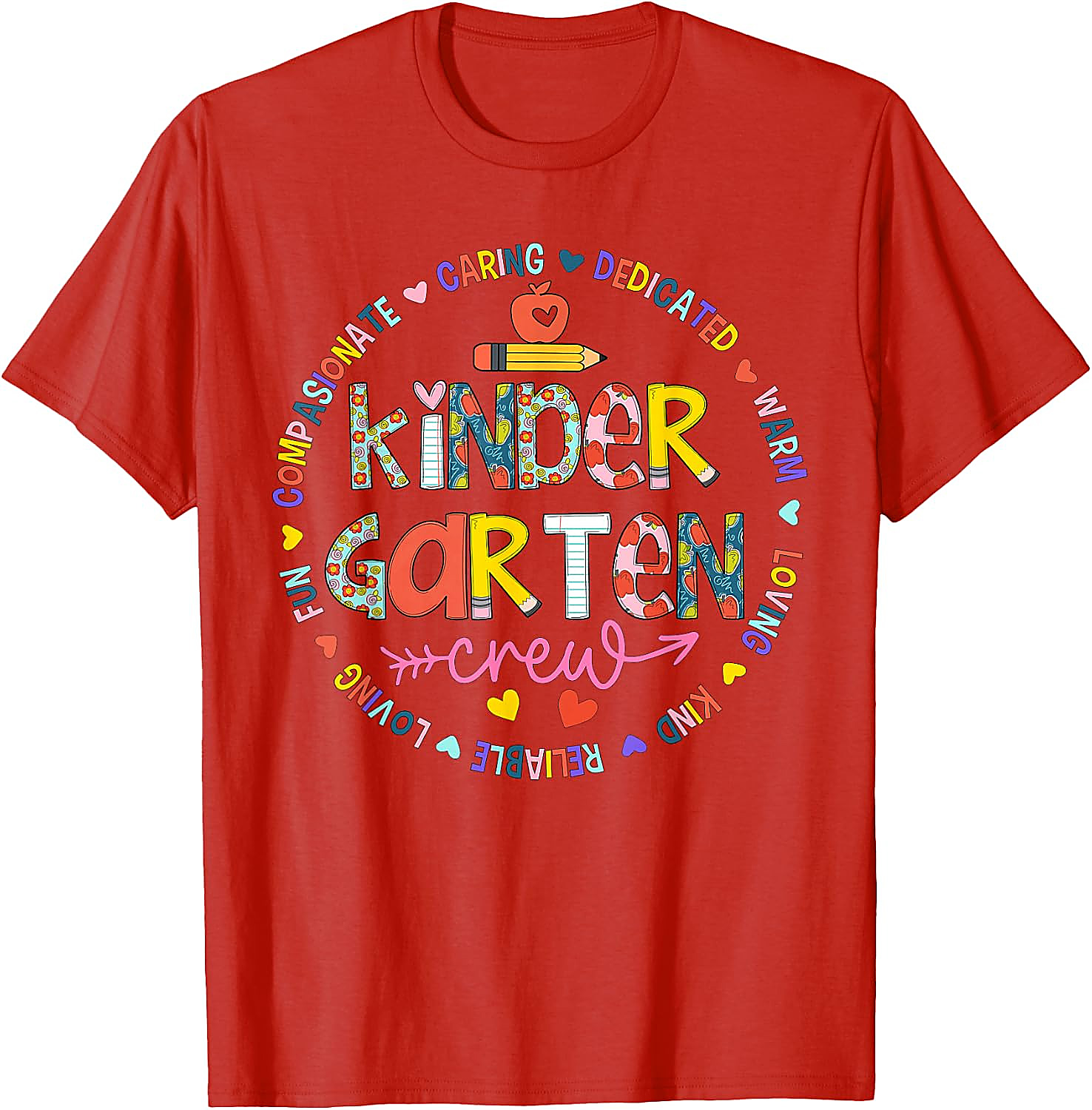 Kindergarten Crew Teacher T-Shirt | Back to School Tee