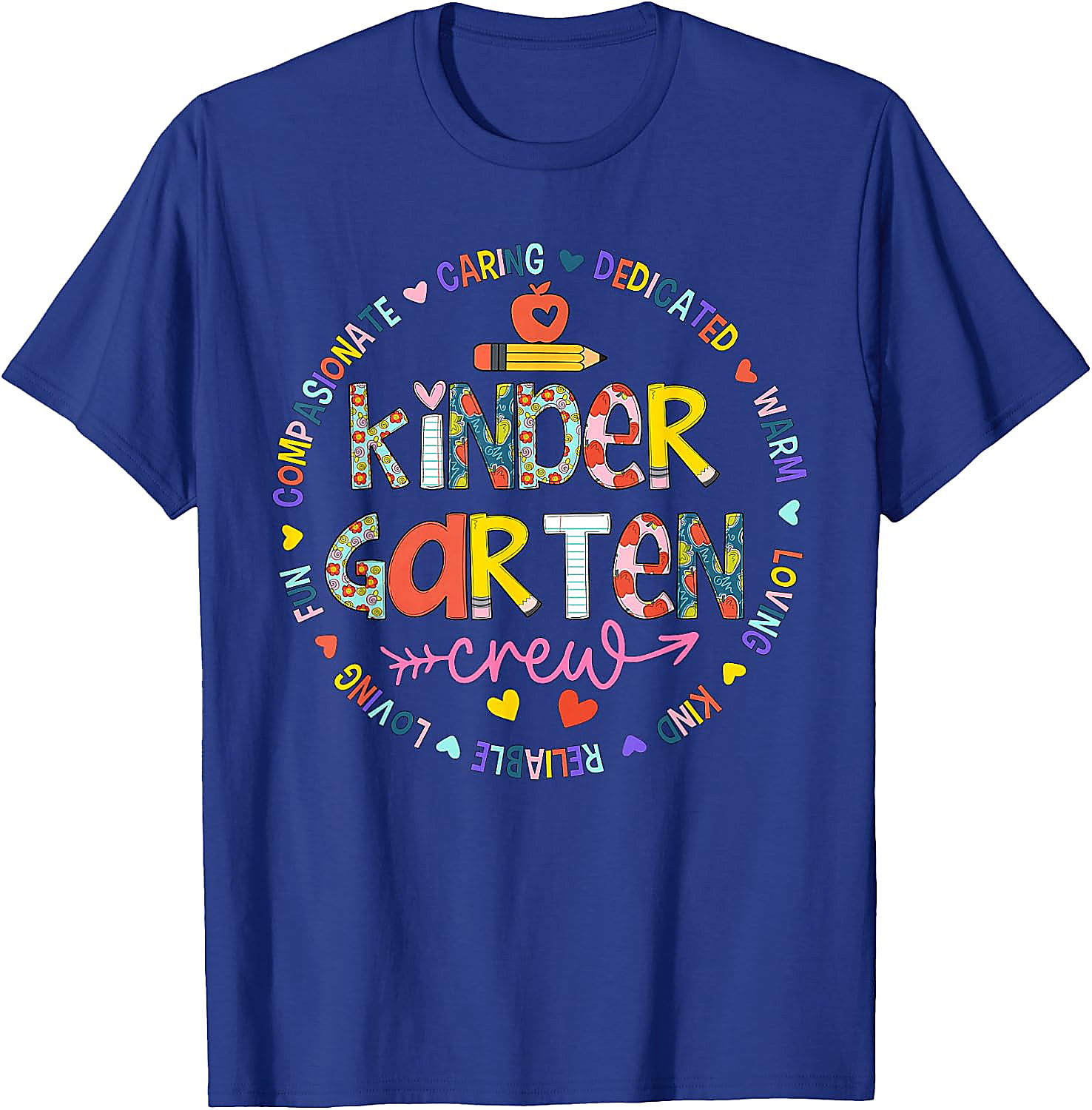 Kindergarten Crew Teacher T-Shirt | Back to School Tee