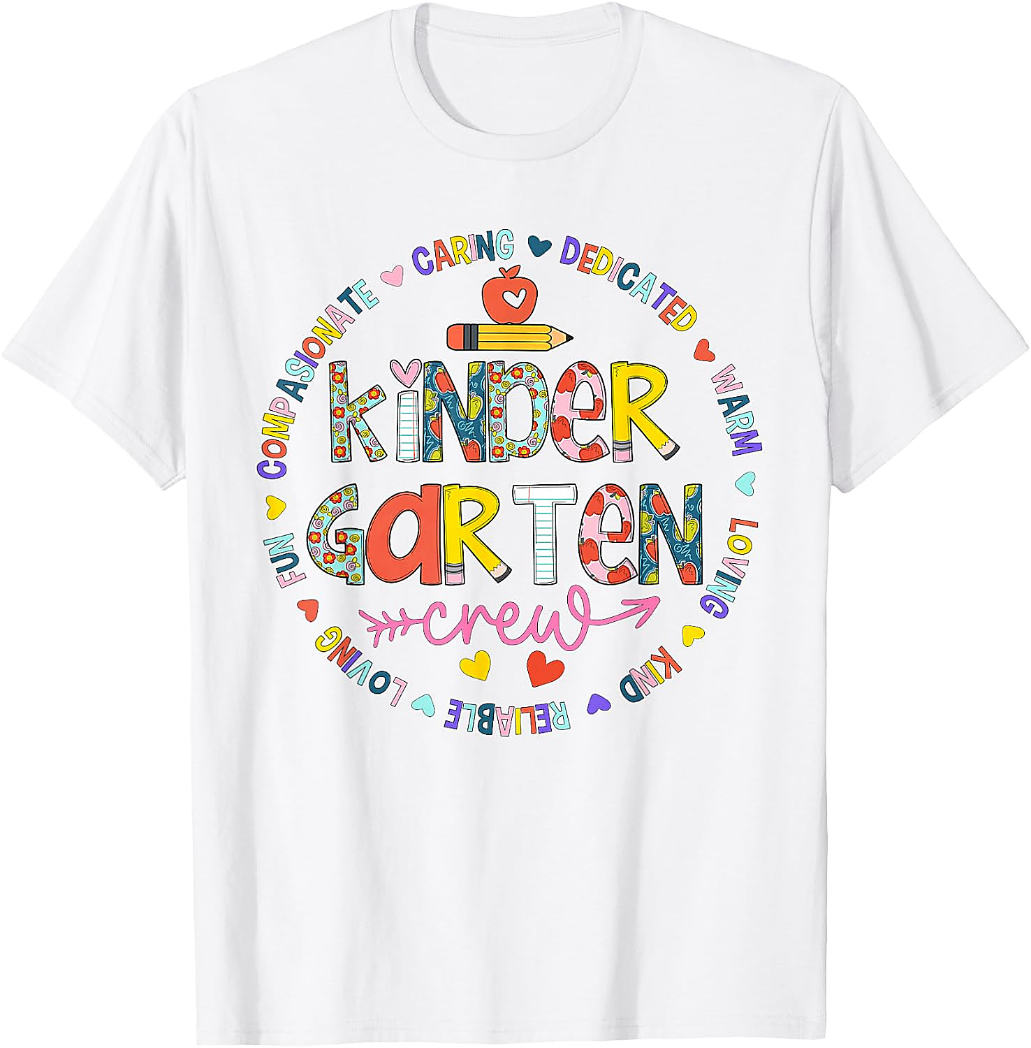 Kindergarten Crew Teacher T-Shirt | Back to School Tee