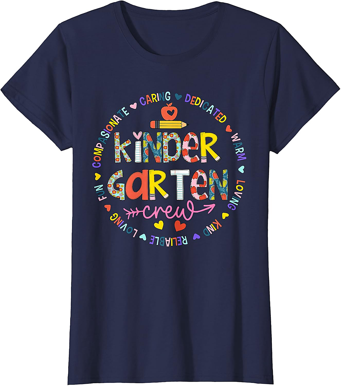 Kindergarten Crew Teacher T-Shirt | Back to School Tee
