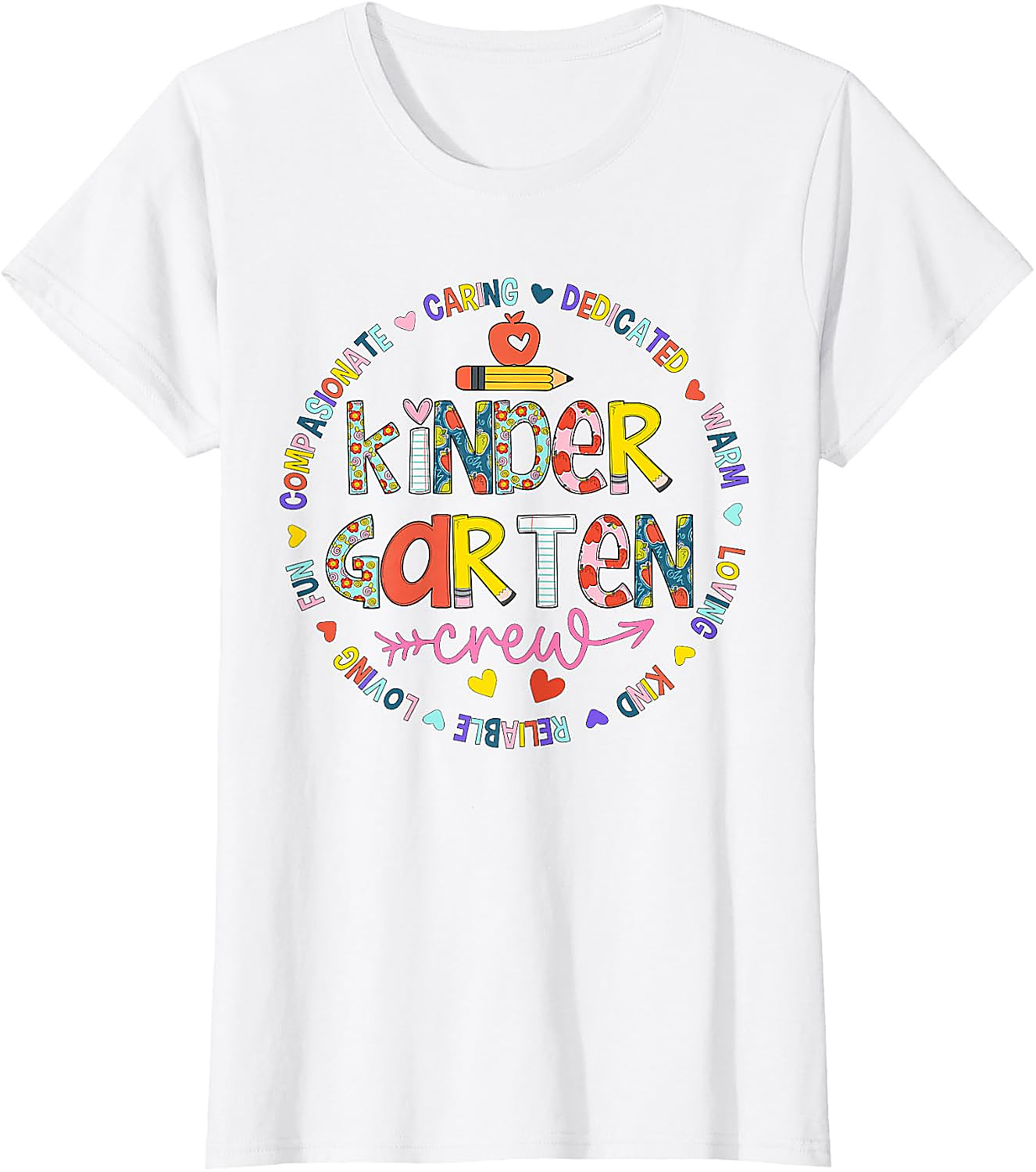 Kindergarten Crew Teacher T-Shirt | Back to School Tee
