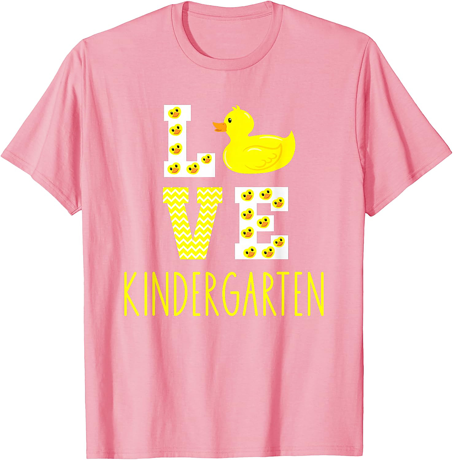 Love Kindergarten Duck Teacher T-Shirt | Back to School Tee