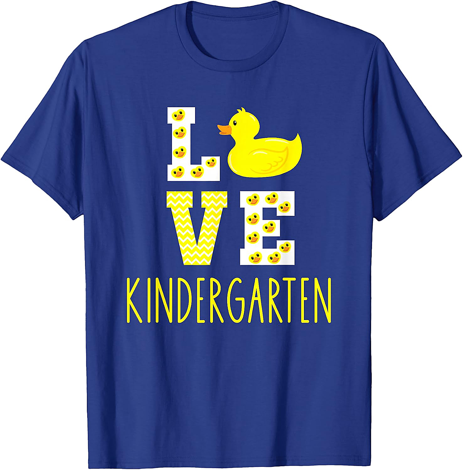 Love Kindergarten Duck Teacher T-Shirt | Back to School Tee