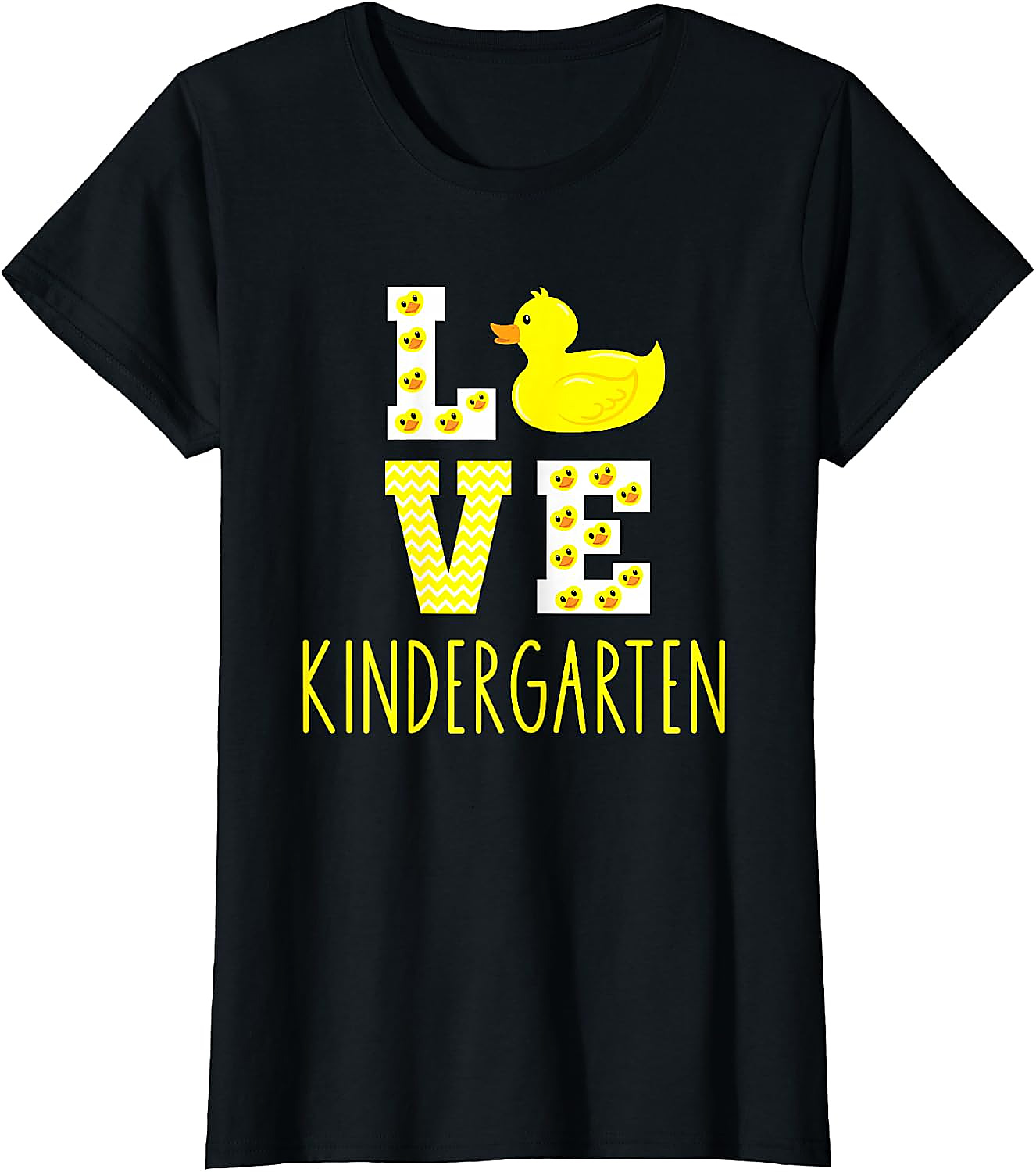Love Kindergarten Duck Teacher T-Shirt | Back to School Tee
