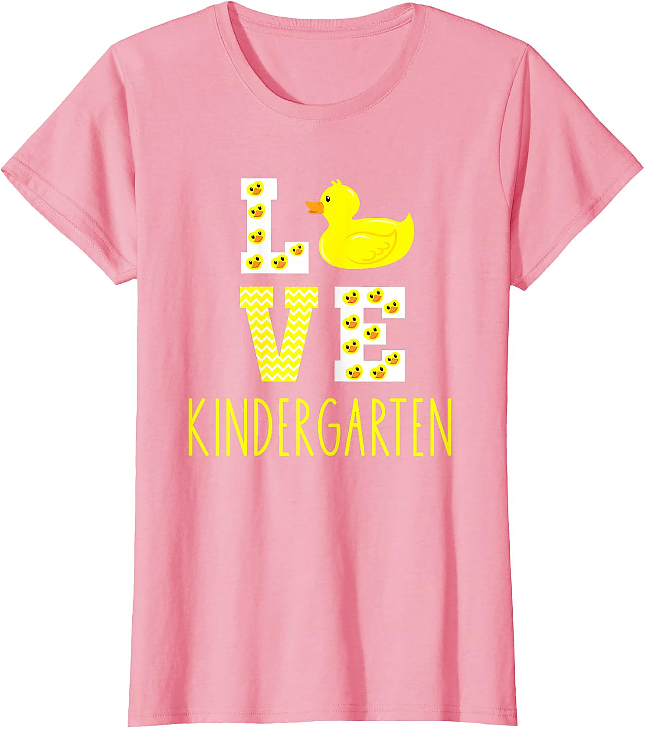 Love Kindergarten Duck Teacher T-Shirt | Back to School Tee