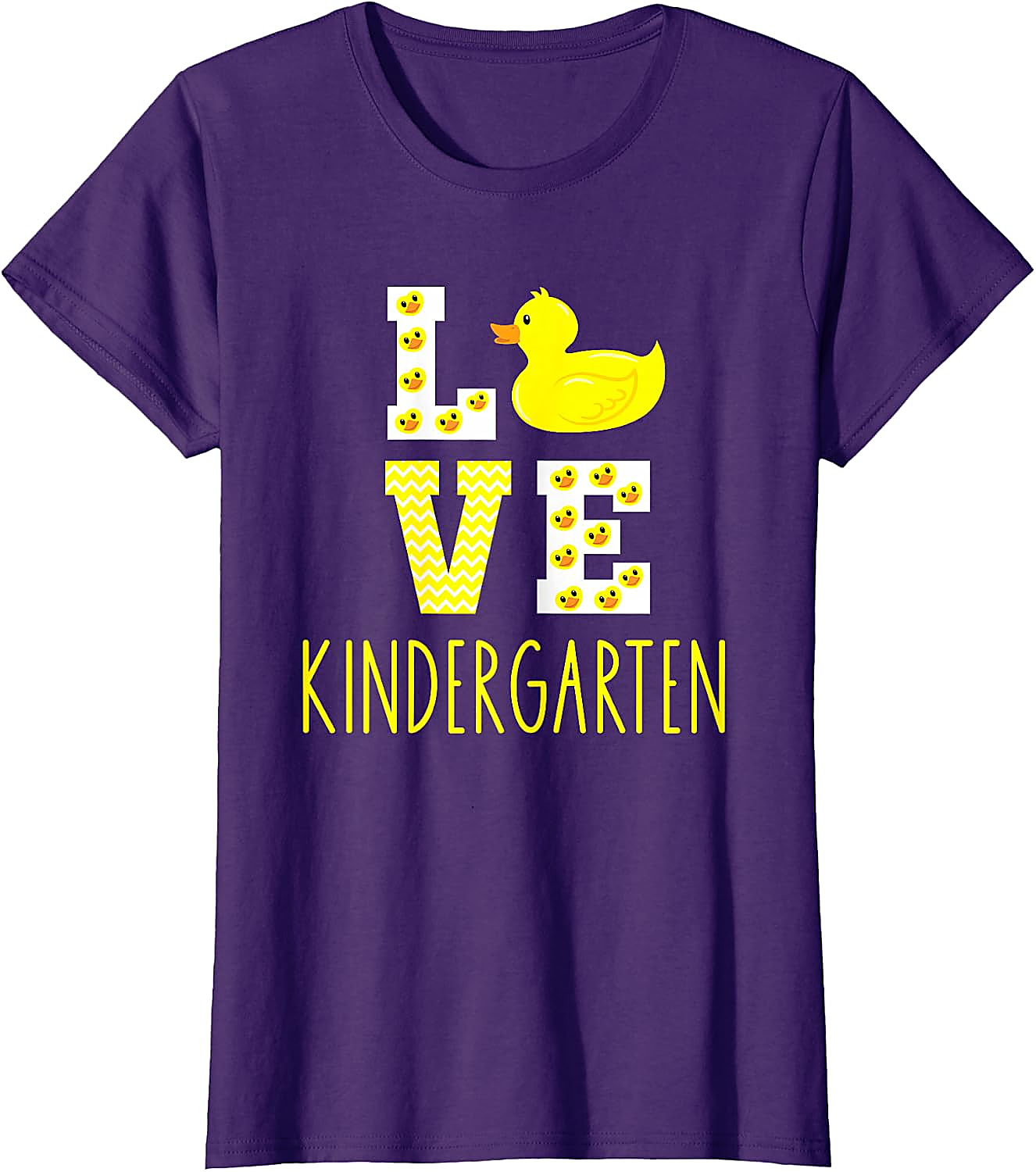 Love Kindergarten Duck Teacher T-Shirt | Back to School Tee