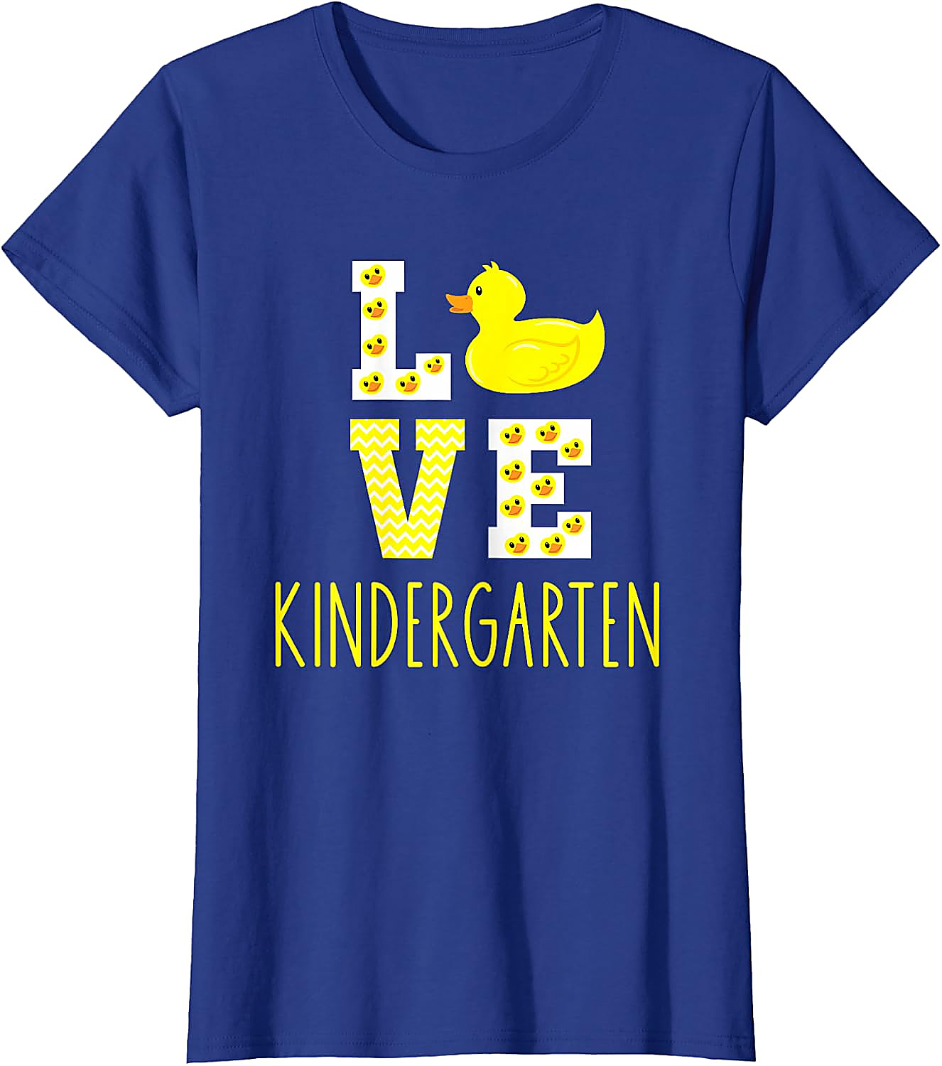 Love Kindergarten Duck Teacher T-Shirt | Back to School Tee