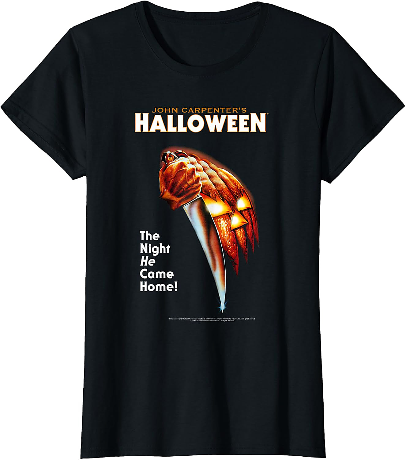 Halloween Key Art T-Shirt | Classic Horror Movie Tee