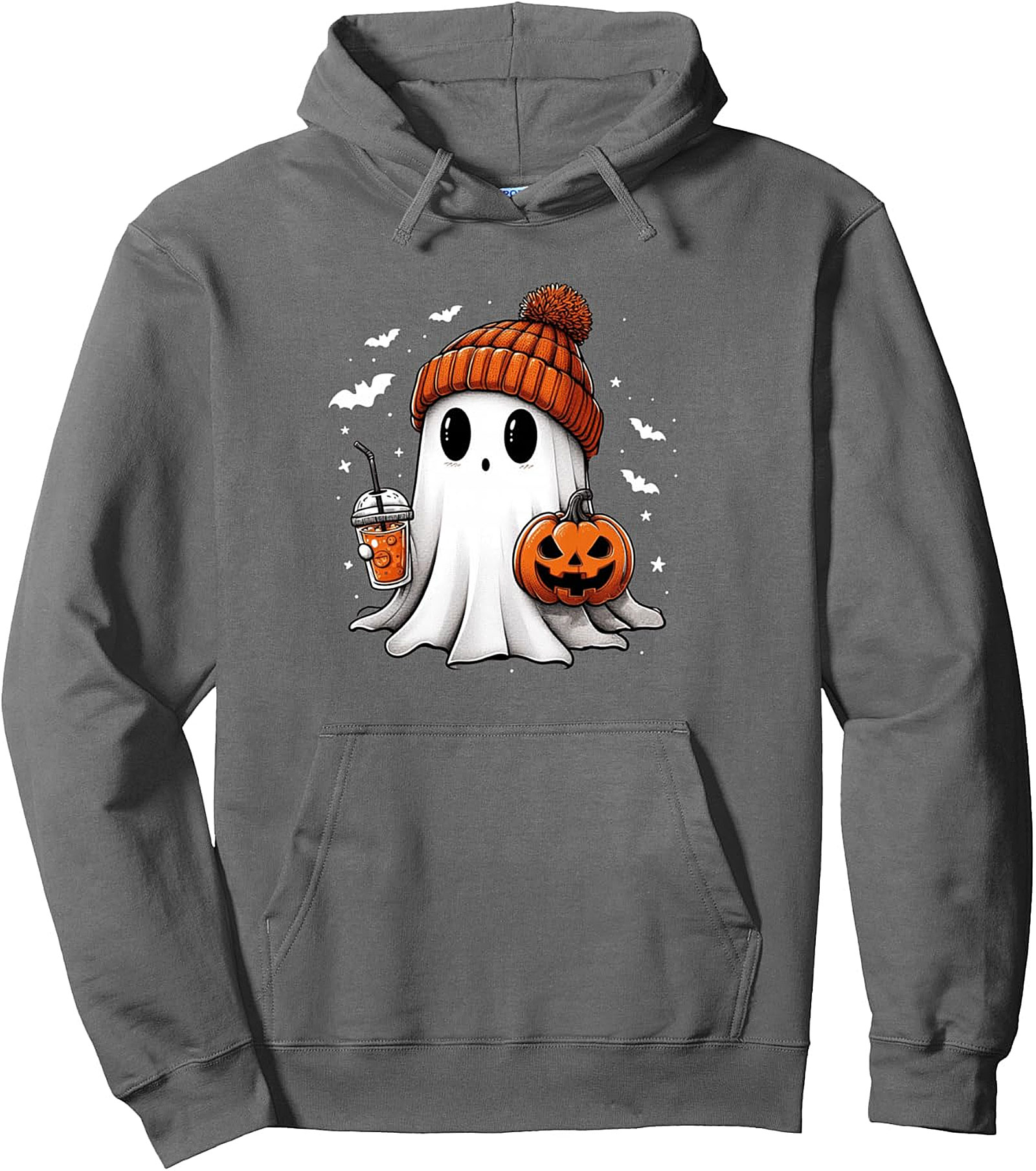 ute Ghost Coffee Halloween Pullover Hoodie | Cozy Fall