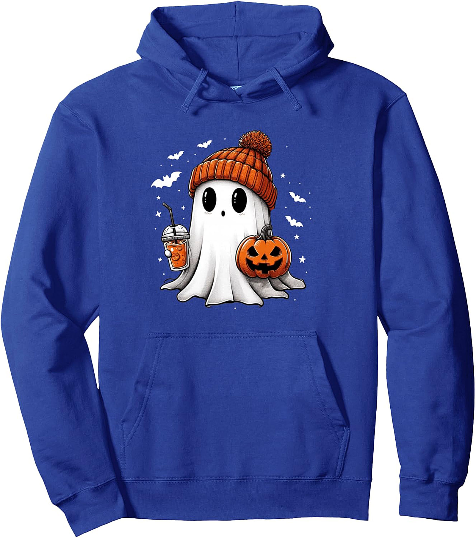 ute Ghost Coffee Halloween Pullover Hoodie | Cozy Fall