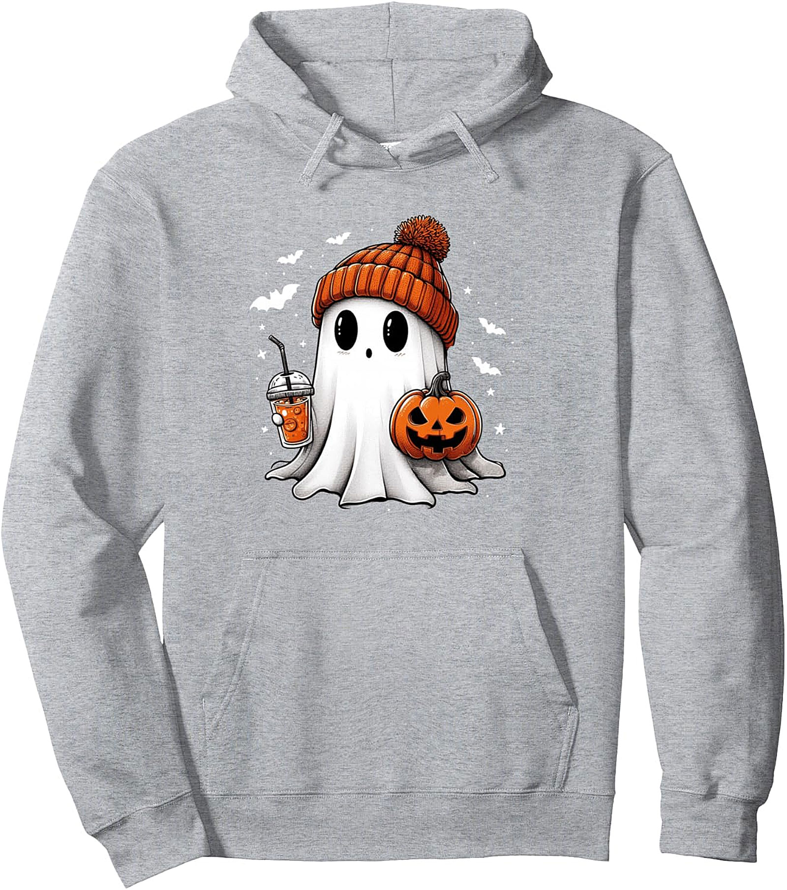 ute Ghost Coffee Halloween Pullover Hoodie | Cozy Fall